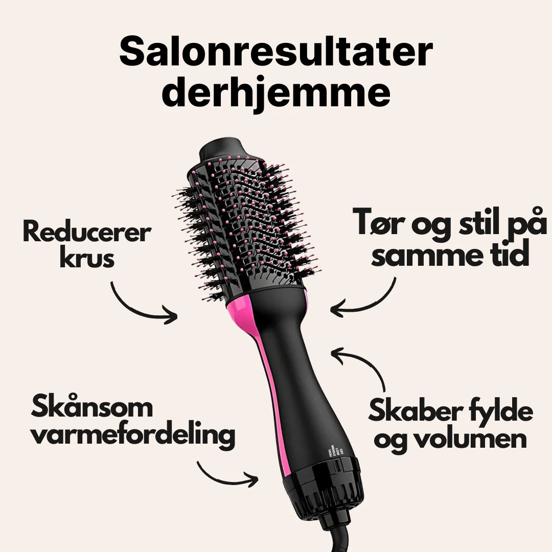 BlowOut Pro™ Varmluftsbørste - Skab Fylde og Glans med Skånsom Styling - Image 2