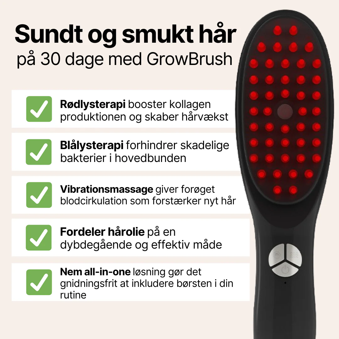 GrowBrush - 4-i-1 Terapeutisk Hårbørste - Image 4
