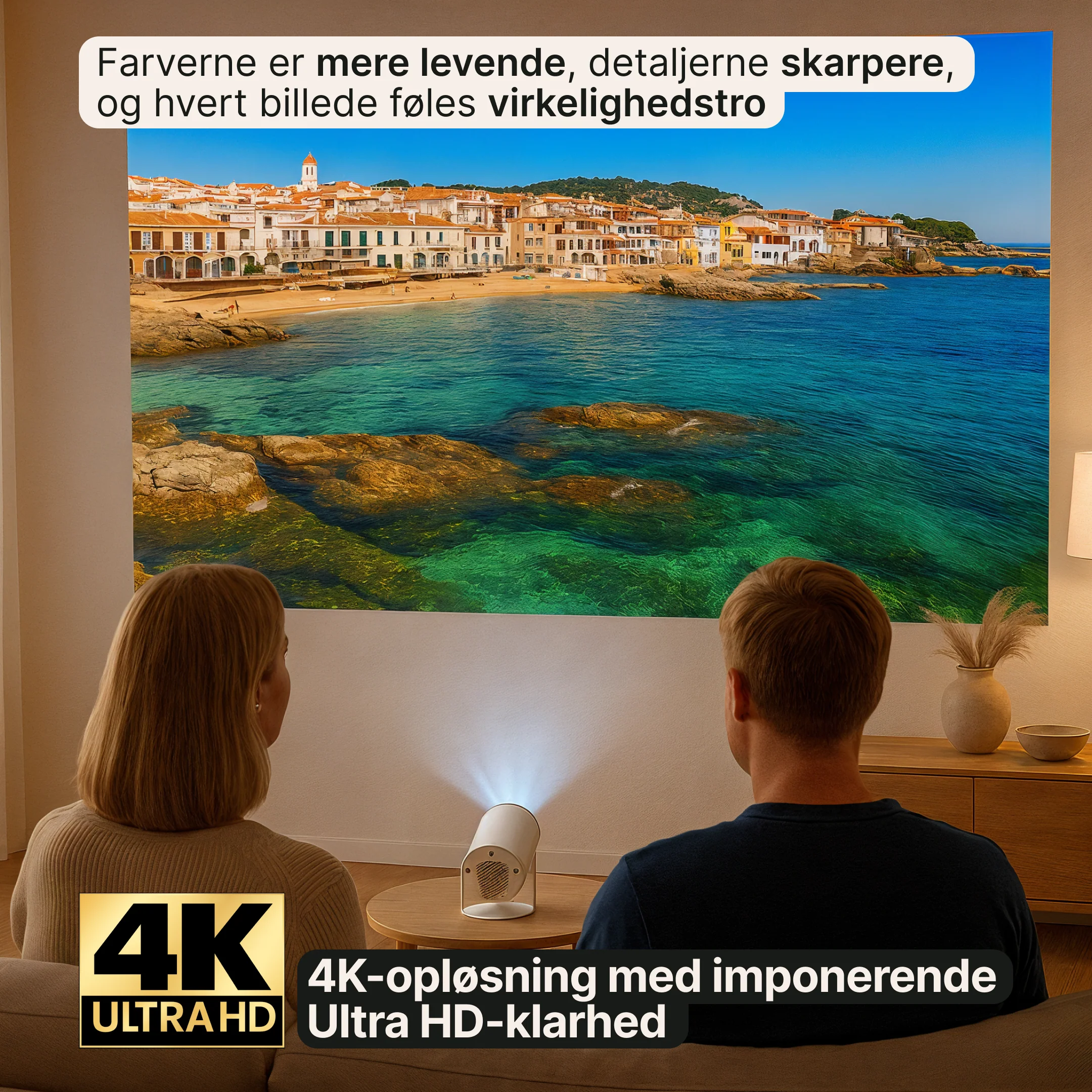 SmartProjektor – Bærbar projektor med 4K - Image 2
