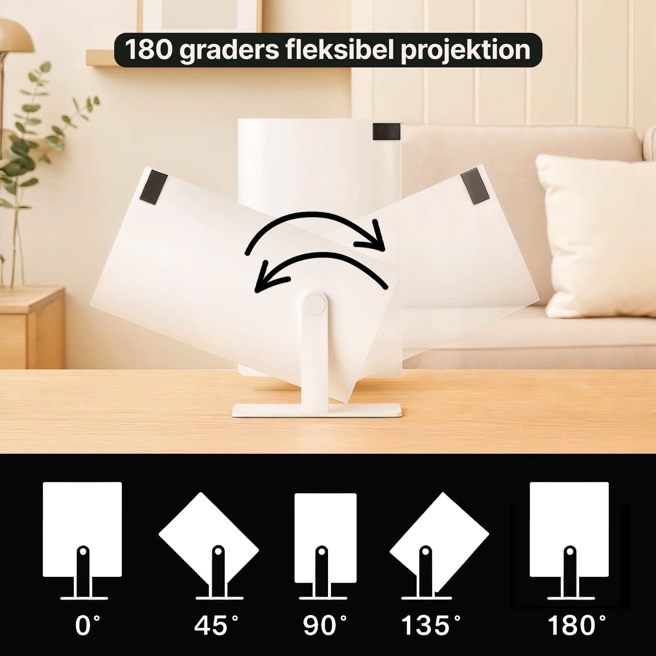 SmartProjektor – Bærbar projektor med 4K - Image 4