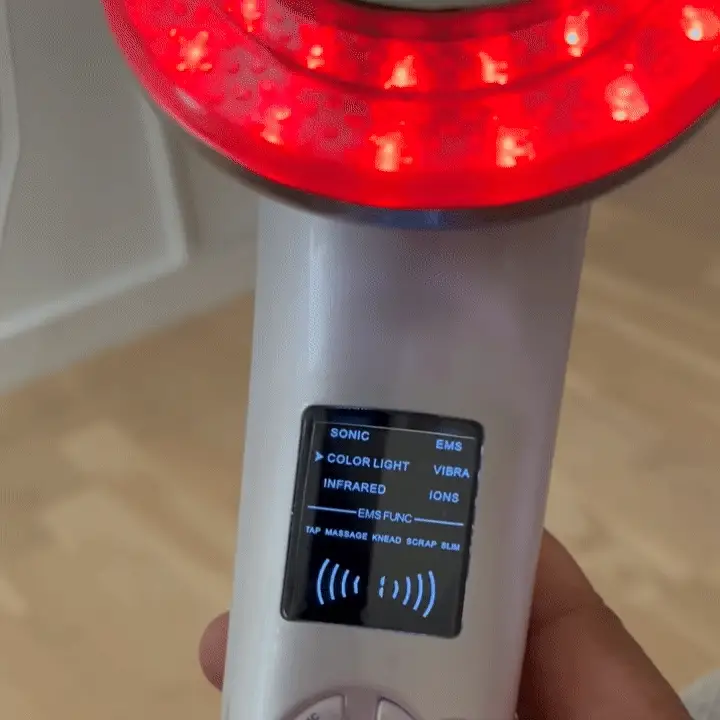LumiTone 6-i-1 EMS Ansigtsmassageapparat med Rødlysterapi (Inkl. gratis handsker) - Image 7