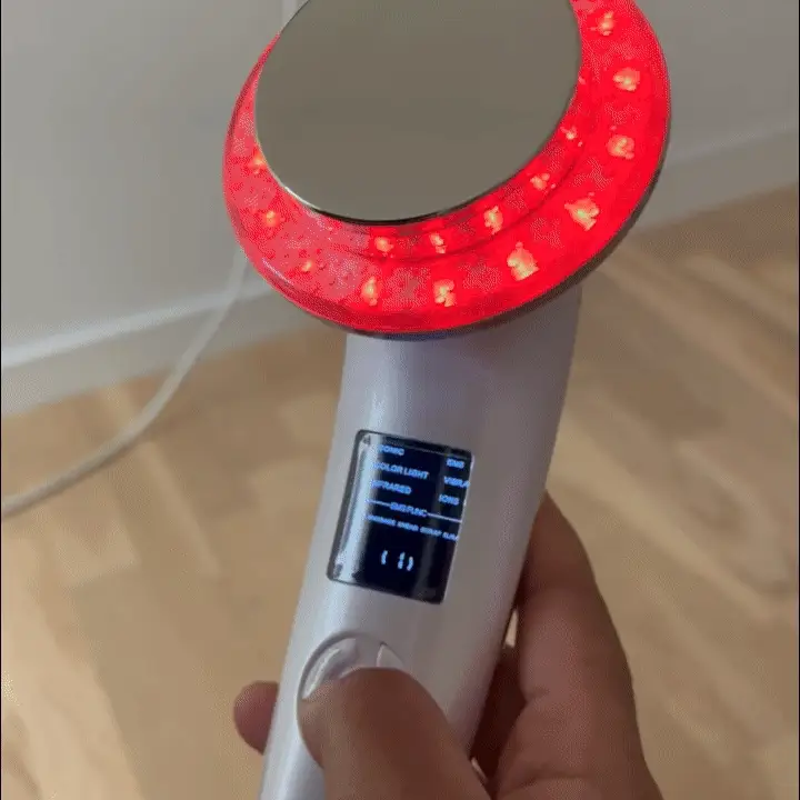 LumiTone 6-i-1 EMS Ansigtsmassageapparat med Rødlysterapi (Inkl. gratis handsker) - Image 8