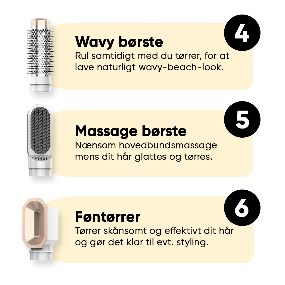 AirStyler Max Hårtørrer + PureNordic Brusehoved (PAKKETILBUD) - Image 4
