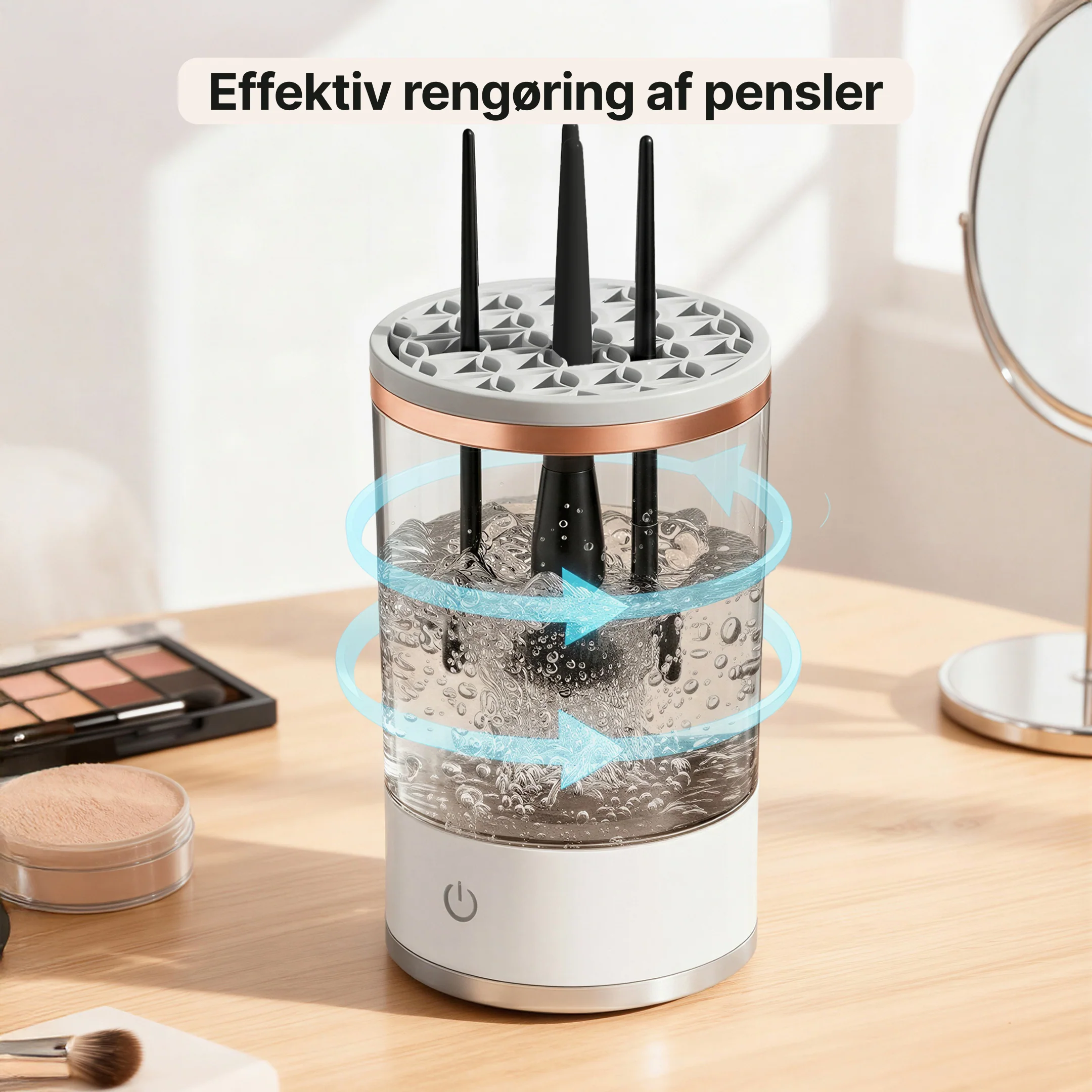 Elektrisk penselrenser – Automatisk rengøring og tørring af makeuppensler - Image 2