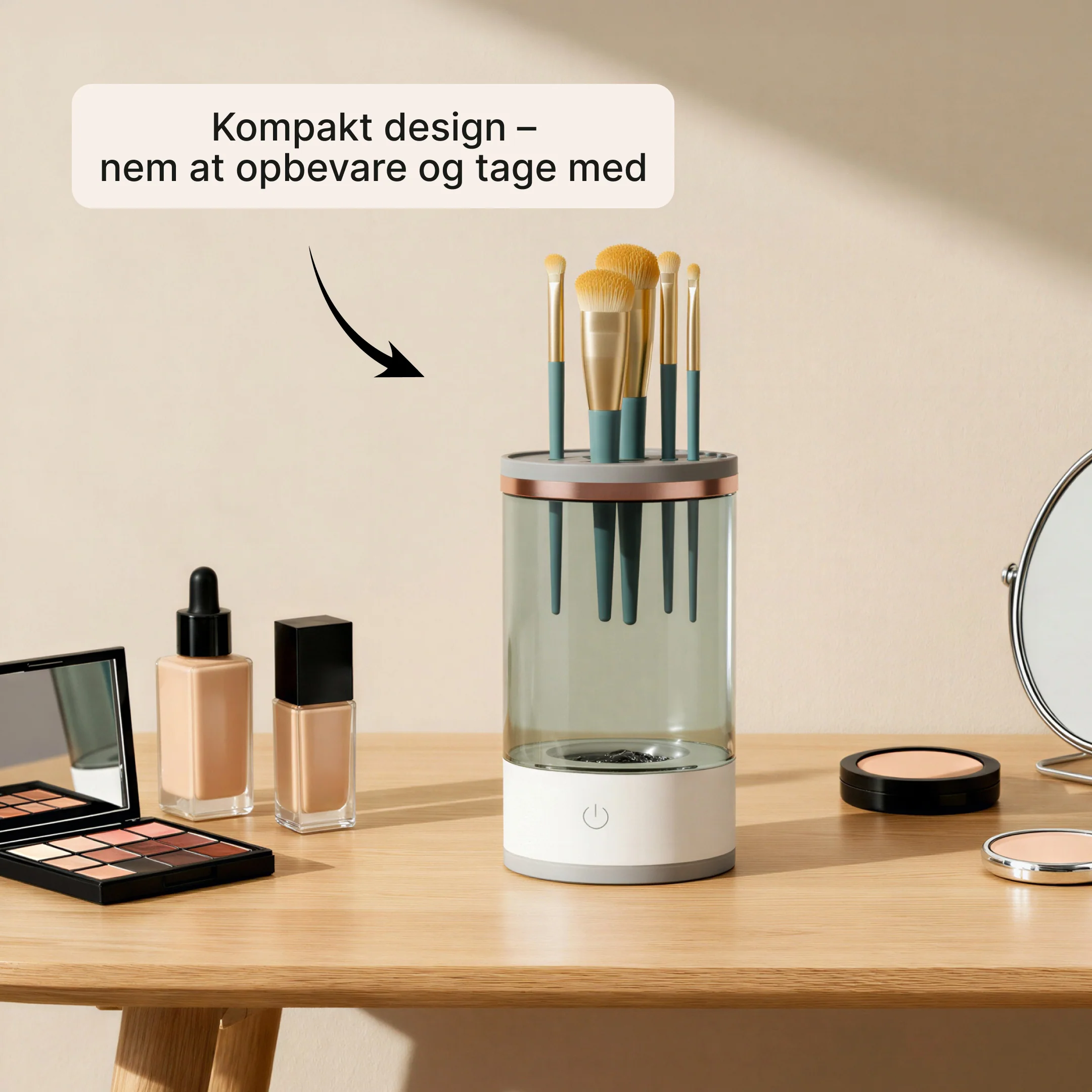 Elektrisk penselrenser – Automatisk rengøring og tørring af makeuppensler - Image 7