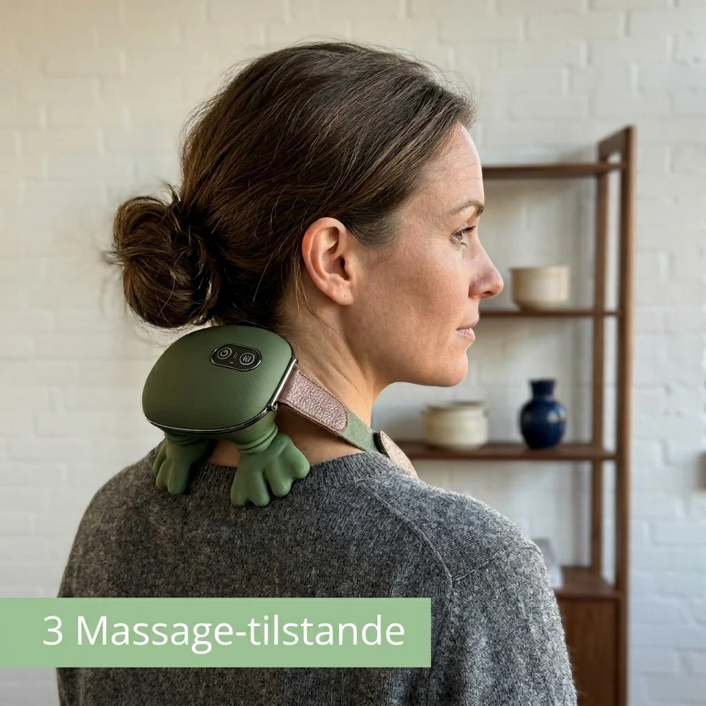 Bærbar Shiatsu Massager - til Nakke, Skuldre & Ryg med Varme - Image 10