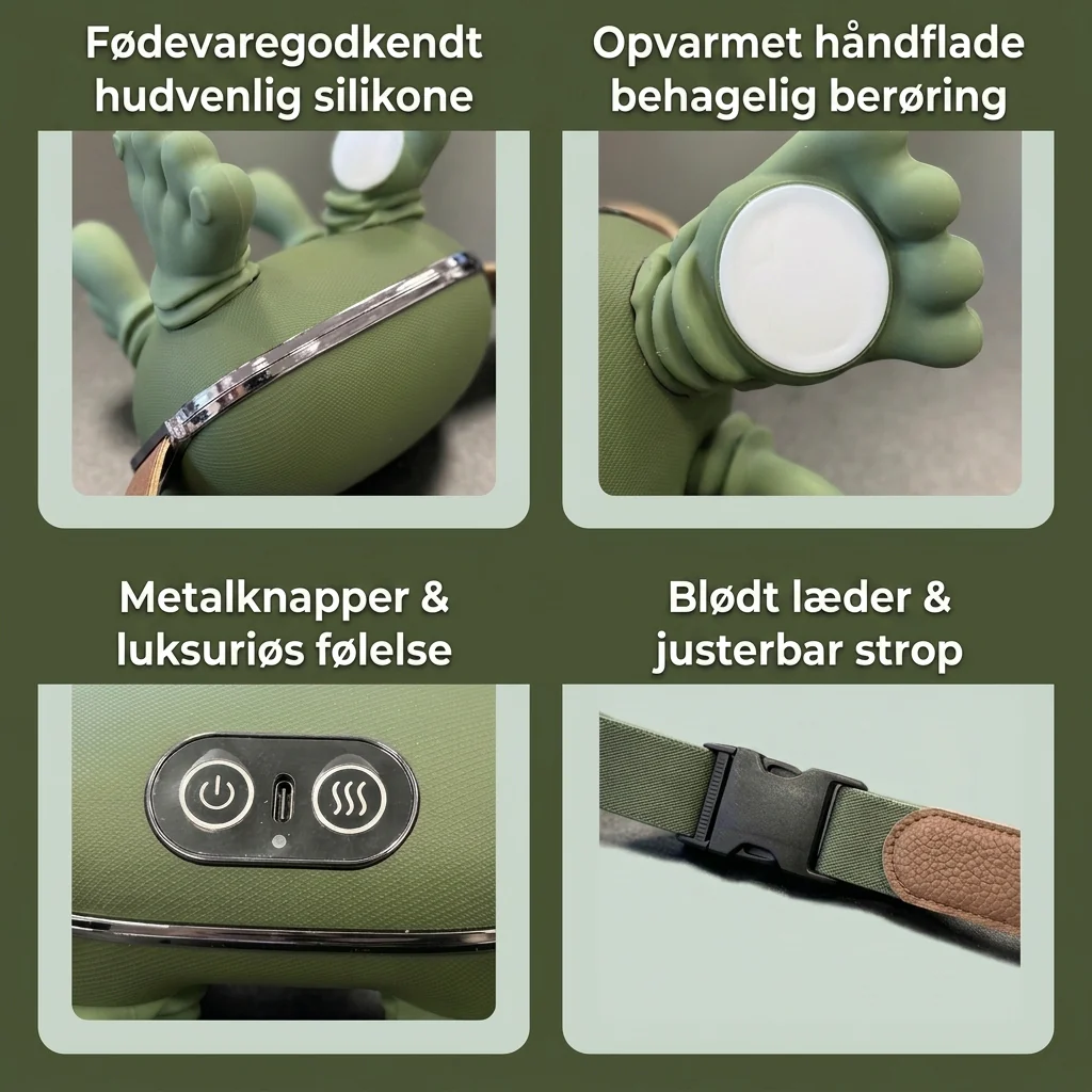 Bærbar Shiatsu Massager - til Nakke, Skuldre & Ryg med Varme - Image 9