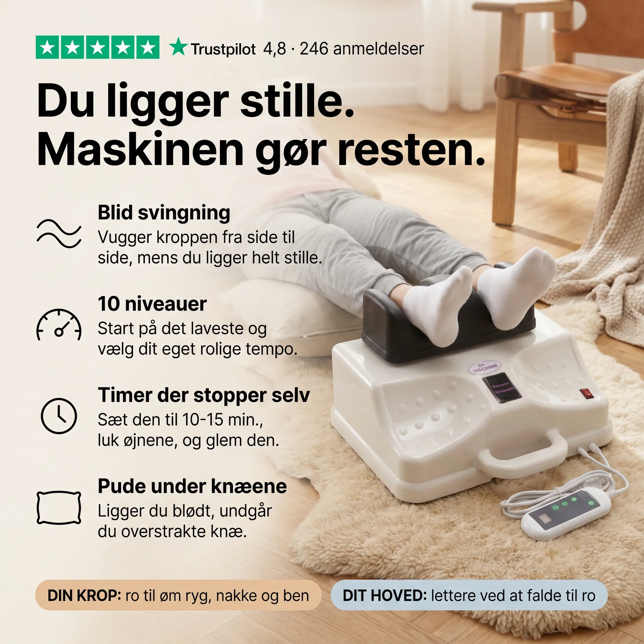 Premium Chi Maskine – Få ro i kroppen på 15 minutter - Image 3