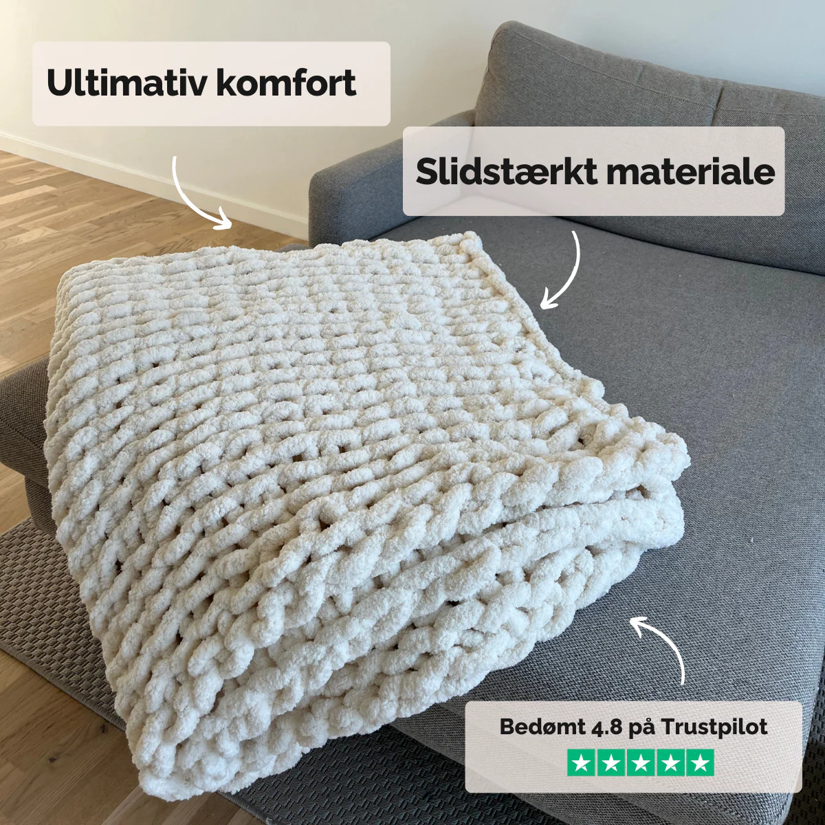 Eksklusivt chenilletæppe – Ultra blødhed & nem vedligeholdelse - Image 3