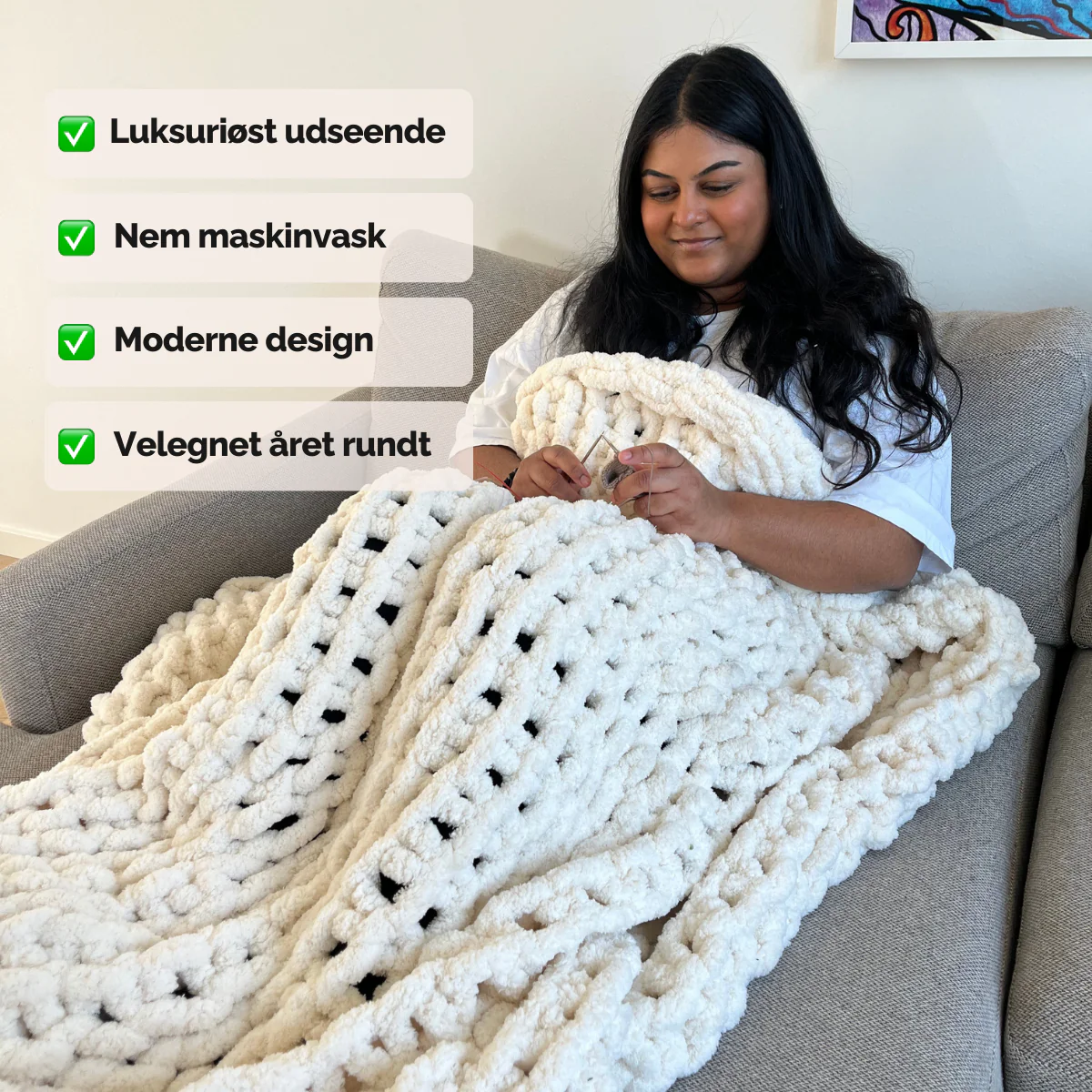 Eksklusivt chenilletæppe – Ultra blødhed & nem vedligeholdelse - Image 5