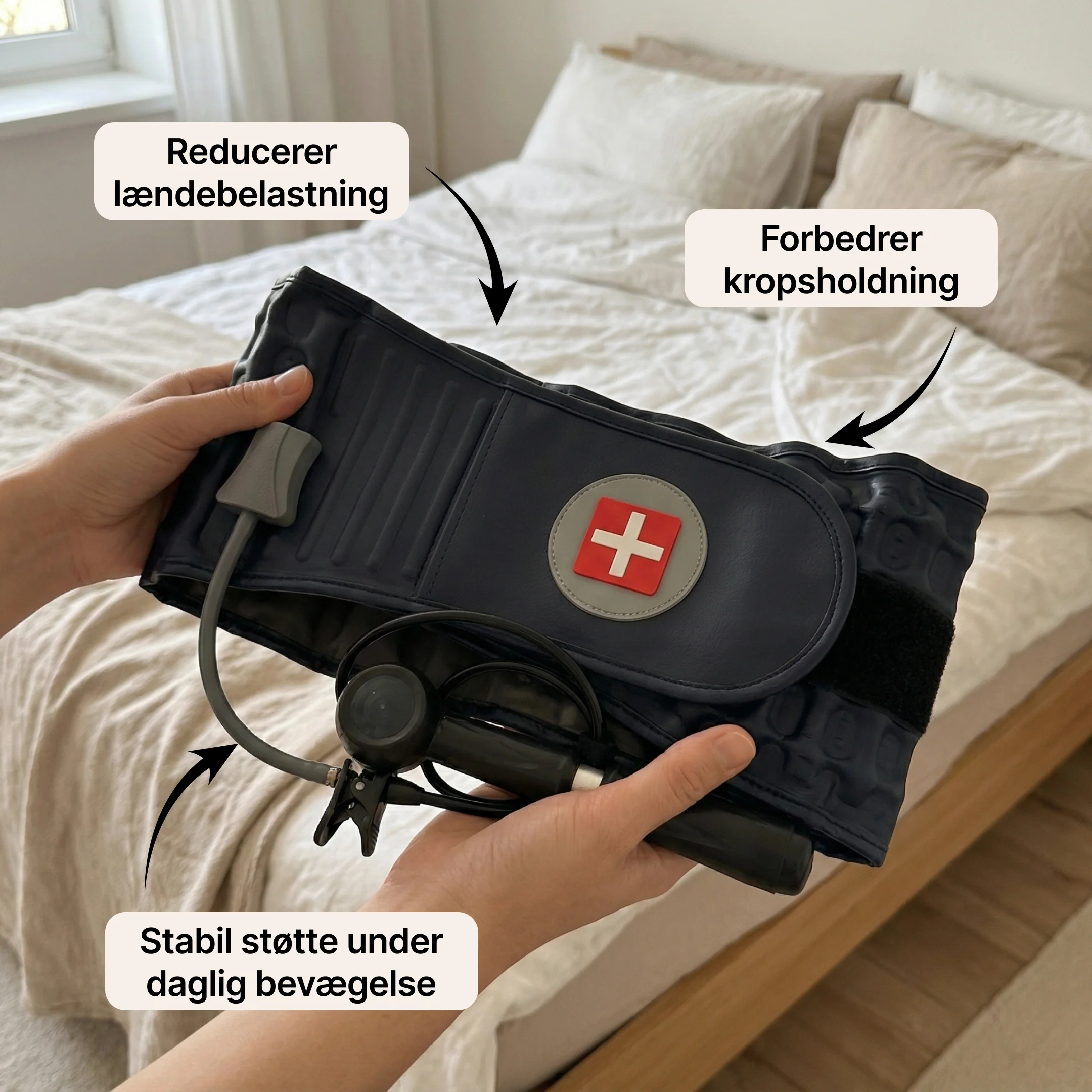 SpineRelief Belt – Oppusteligt rygstøttebælte - Image 6