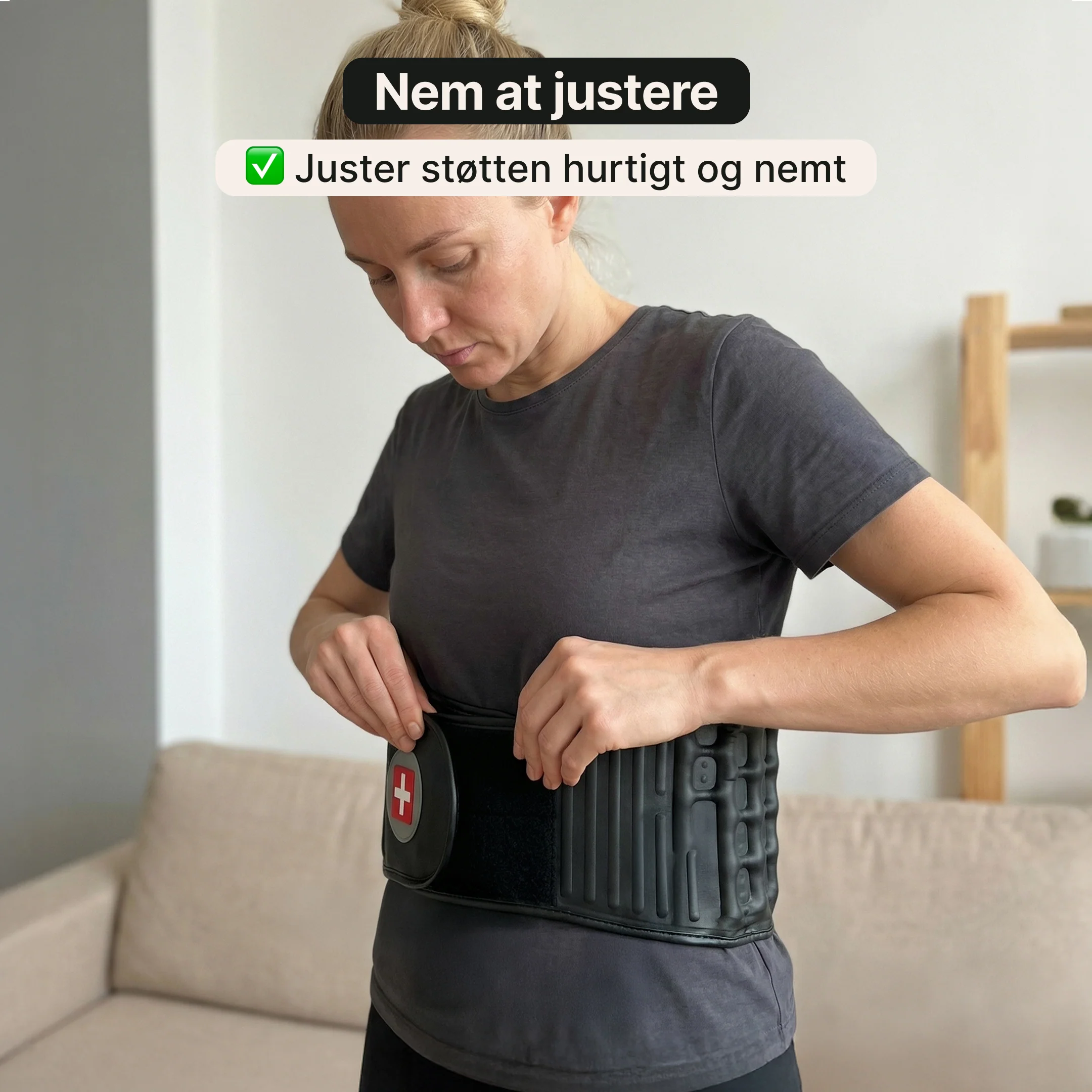 SpineRelief Belt – Oppusteligt rygstøttebælte - Image 7