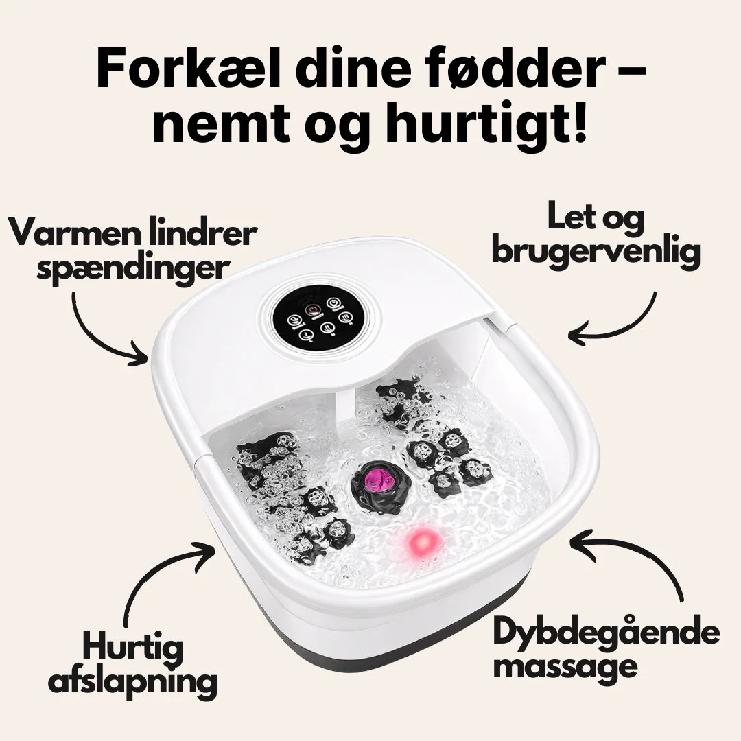 Bubble Spa - Elektrisk Fodmassageapparat med Boblebad - Image 2