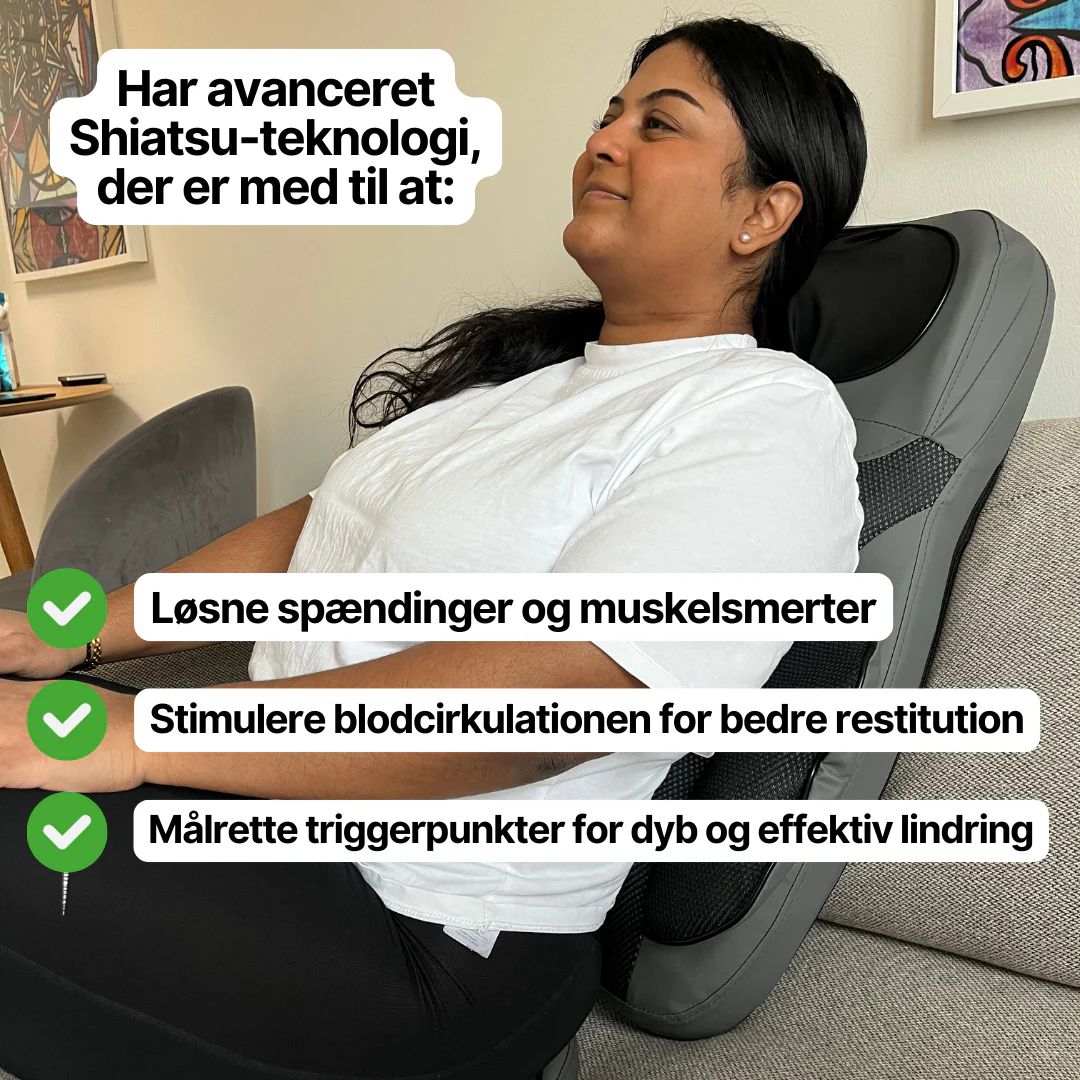 ShiatsuComfort+ - Elektrisk Massagestol Med Shiatsu Funktion - Image 3