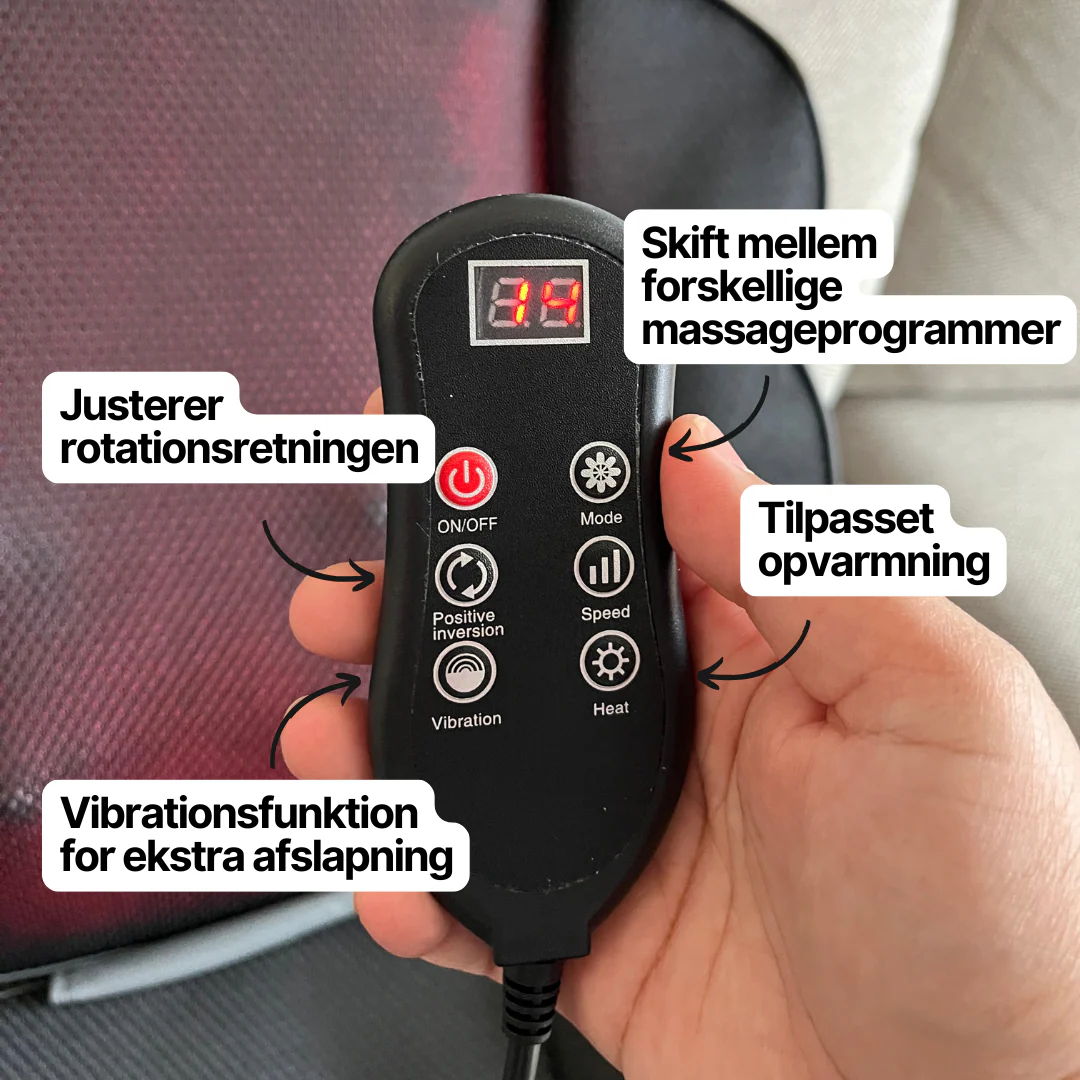 ShiatsuComfort+ - Elektrisk Massagestol Med Shiatsu Funktion - Image 5