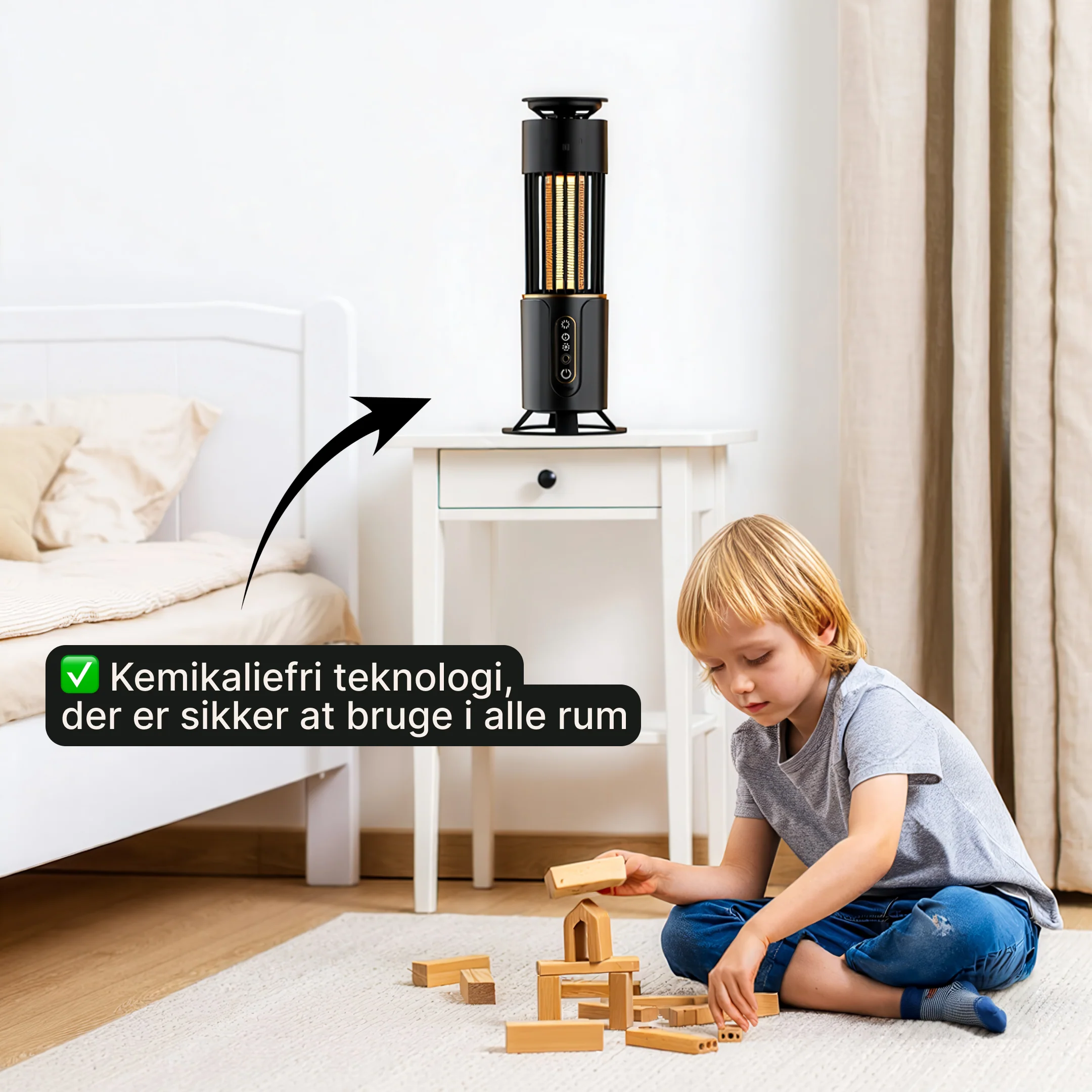 Elektrisk myggelampe – Udendørs myggefanger - Image 7