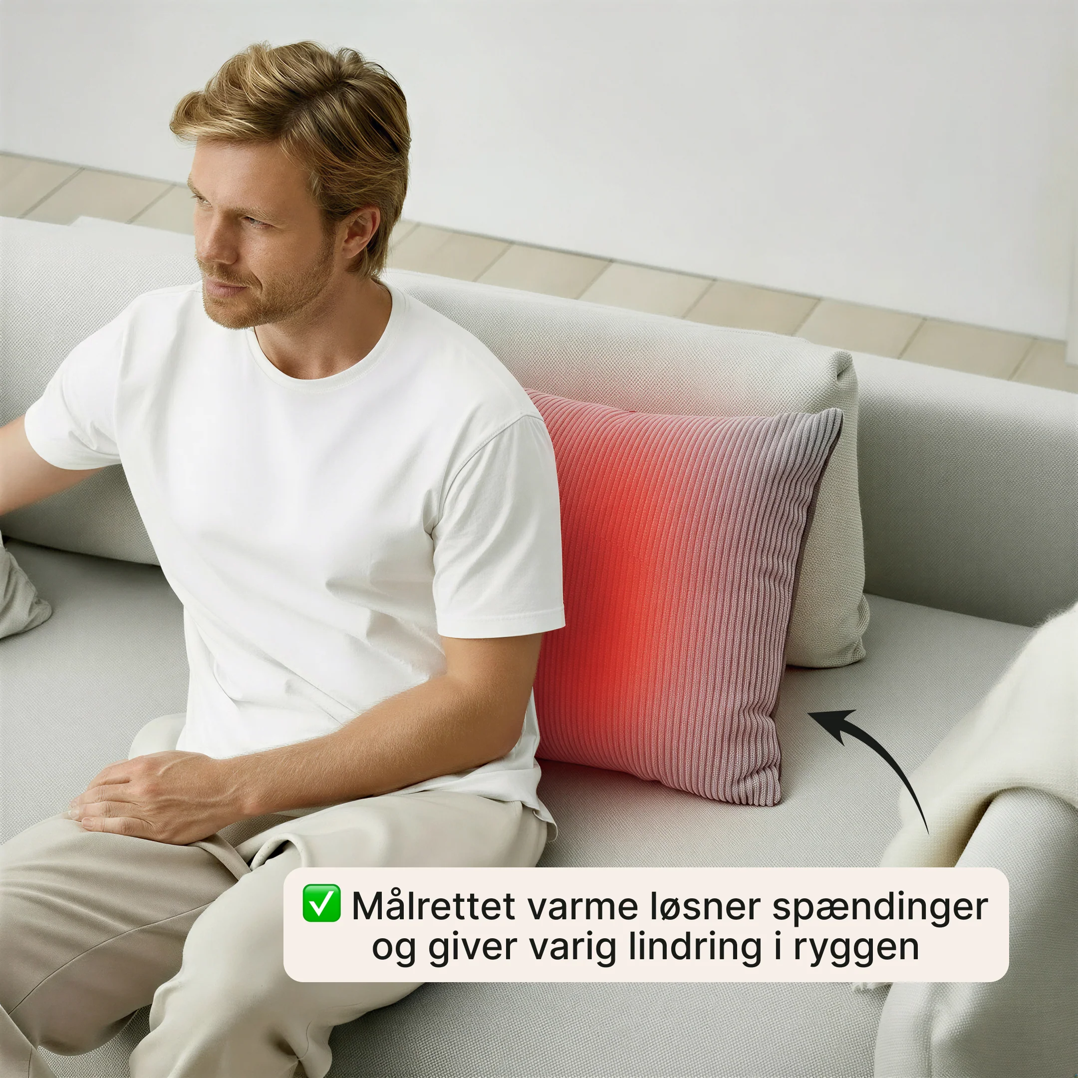 Elektrisk varmepude – Lændestøttepude - Image 2