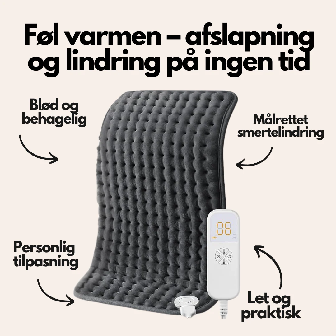 SootheMaster™ Stort Elektrisk Varmetæppe til Ryg-, Nakke- og Skuldersmerter (30x60cm) - Image 2