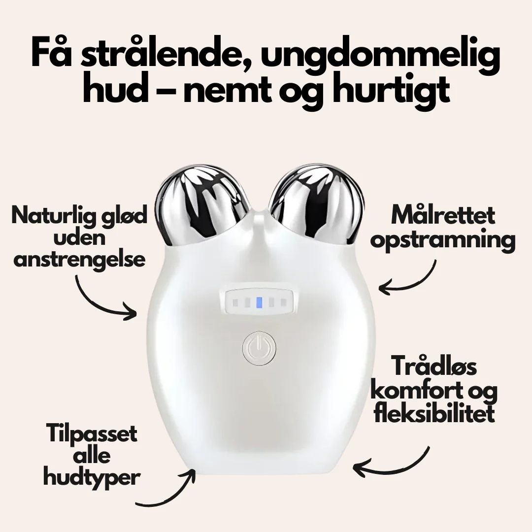 GlowSculpt EMS Facial Massager - V-Form Lift med mikrostrøm og anti-age effekt - Image 2