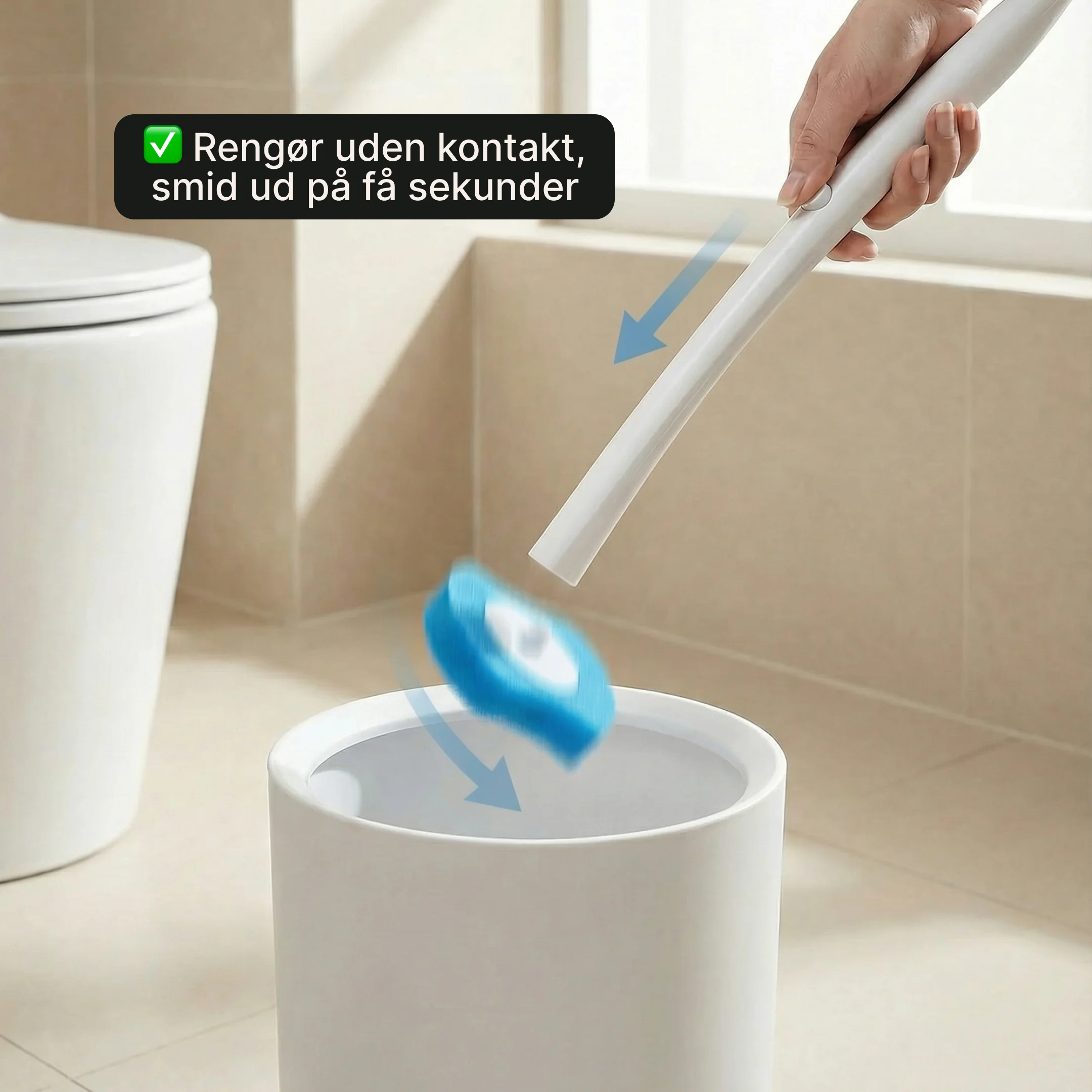 Toilet Børste med udskiftelige hoveder – Den praktiske løsning - Image 3
