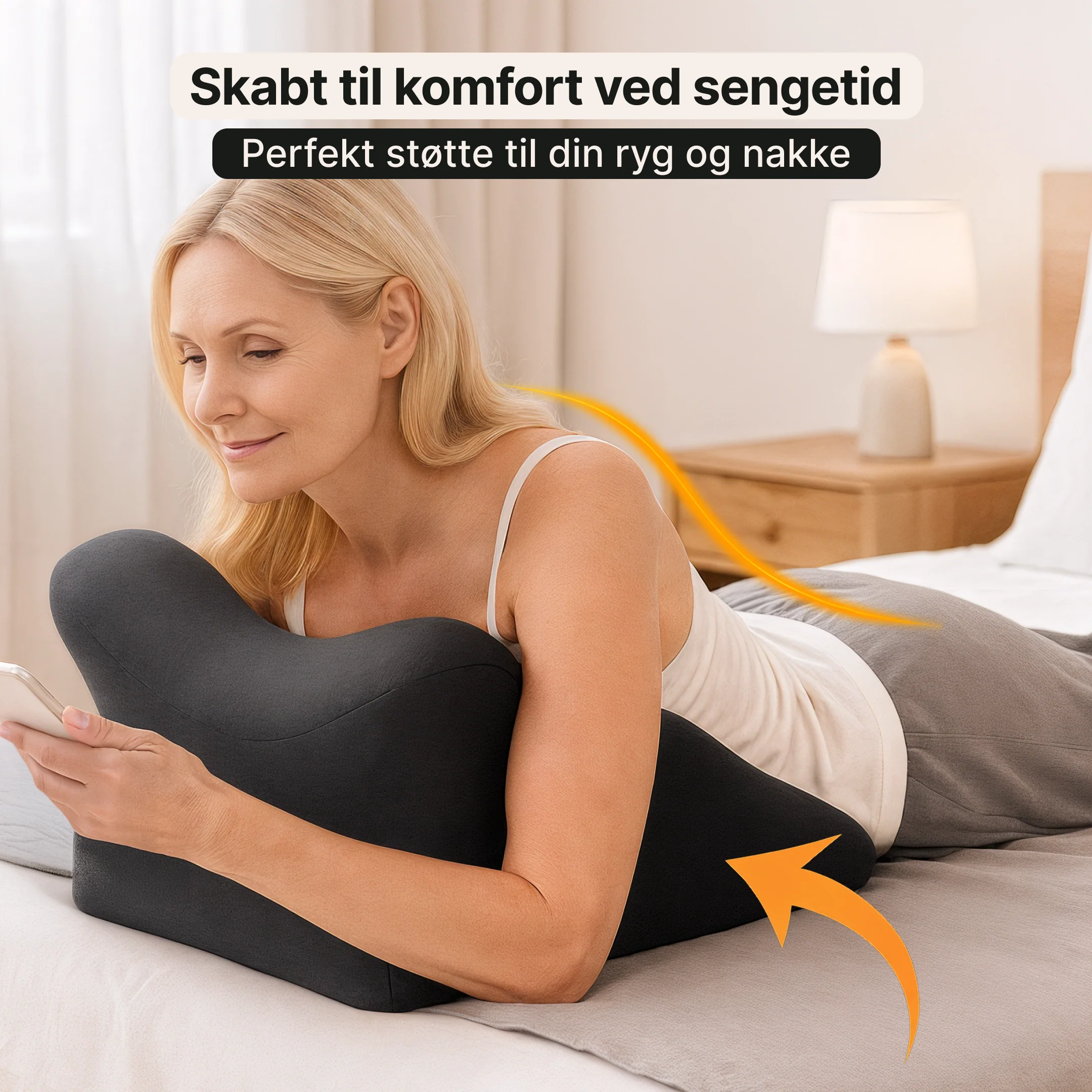 Ergonomisk Ryg- og Nakkepude - Optimal støtte for bedre kropsholdning - Image 2