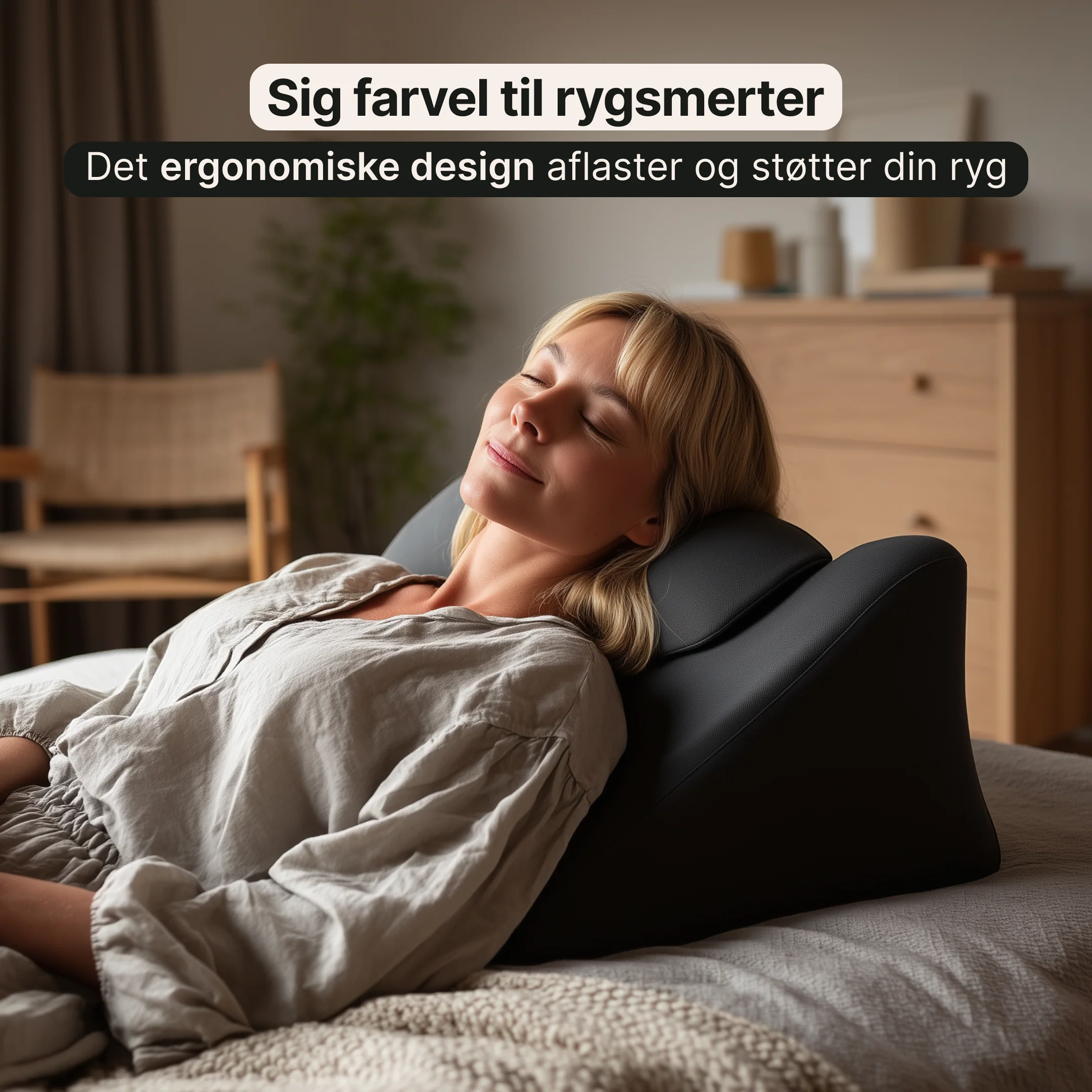 Ergonomisk Ryg- og Nakkepude - Optimal støtte for bedre kropsholdning - Image 4