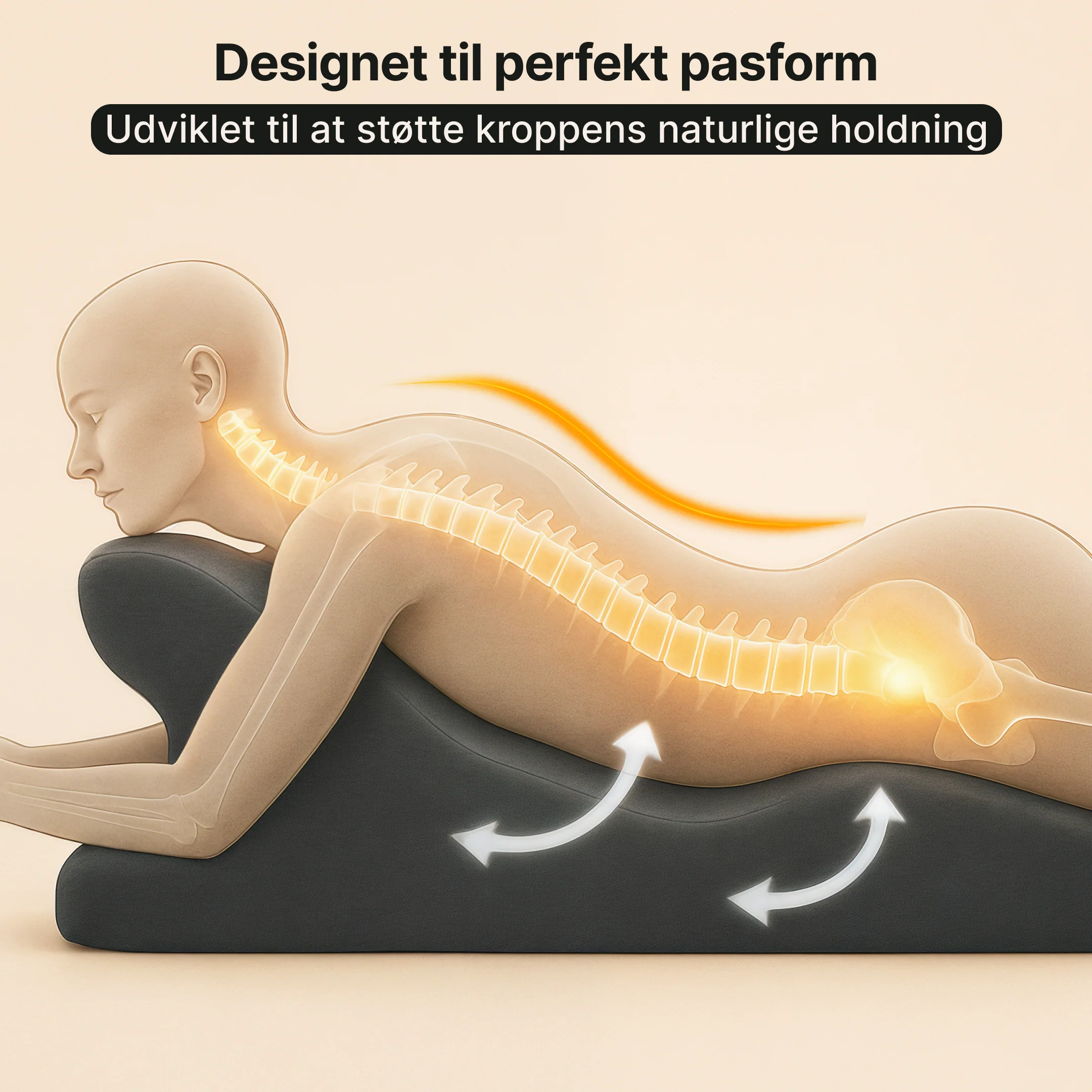 Ergonomisk Ryg- og Nakkepude - Optimal støtte for bedre kropsholdning - Image 5
