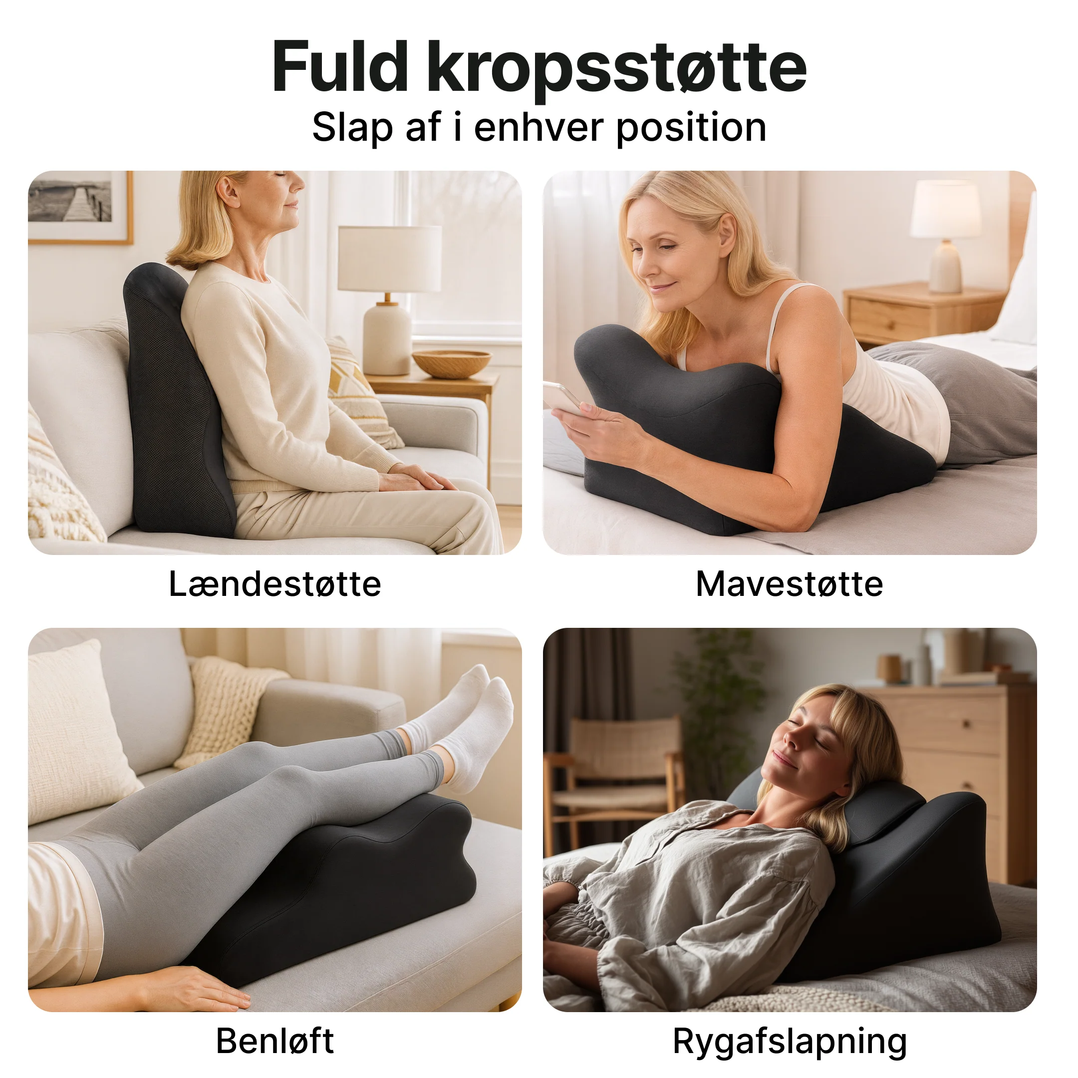 Ergonomisk Ryg- og Nakkepude - Optimal støtte for bedre kropsholdning - Image 6