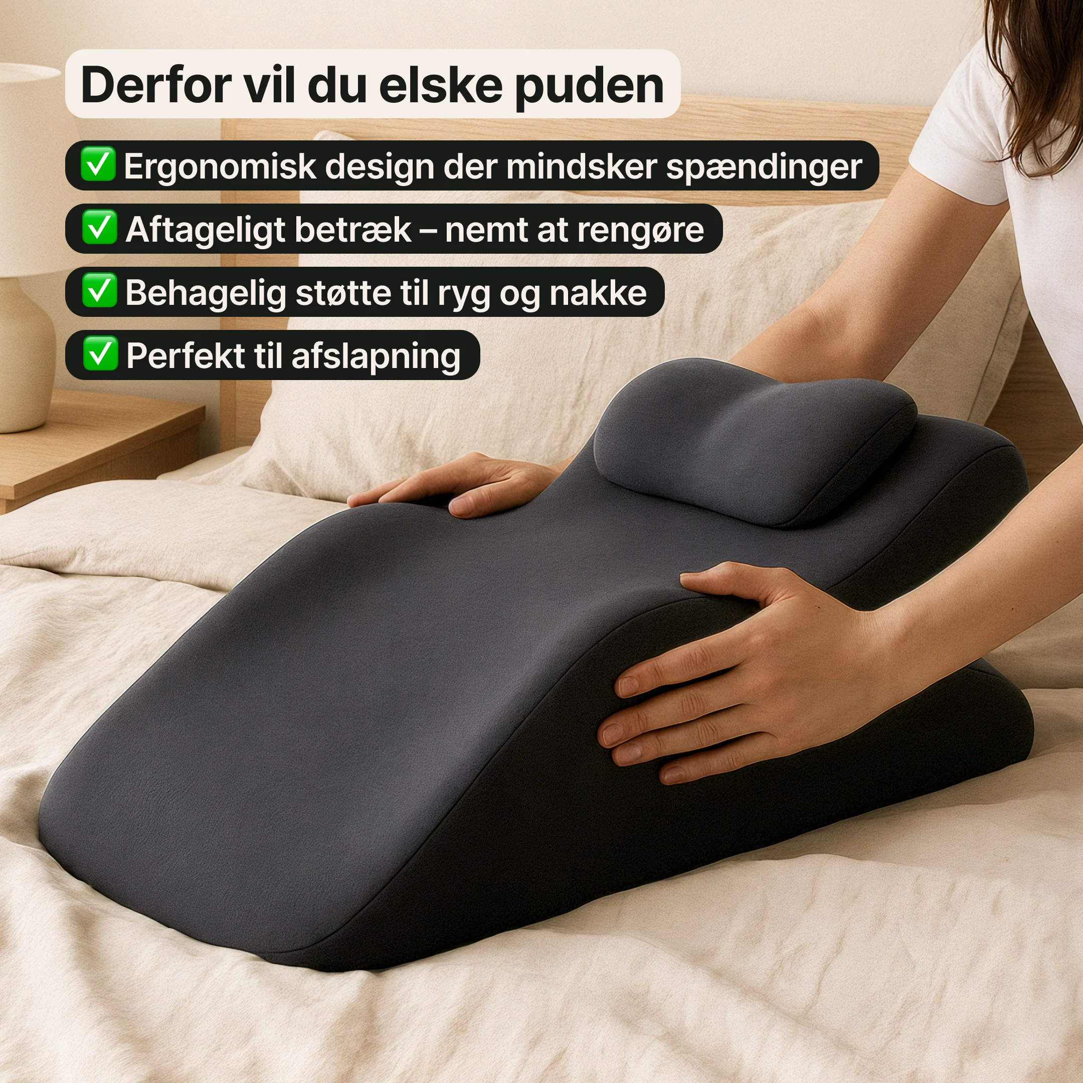 Ergonomisk Ryg- og Nakkepude - Optimal støtte for bedre kropsholdning - Image 7