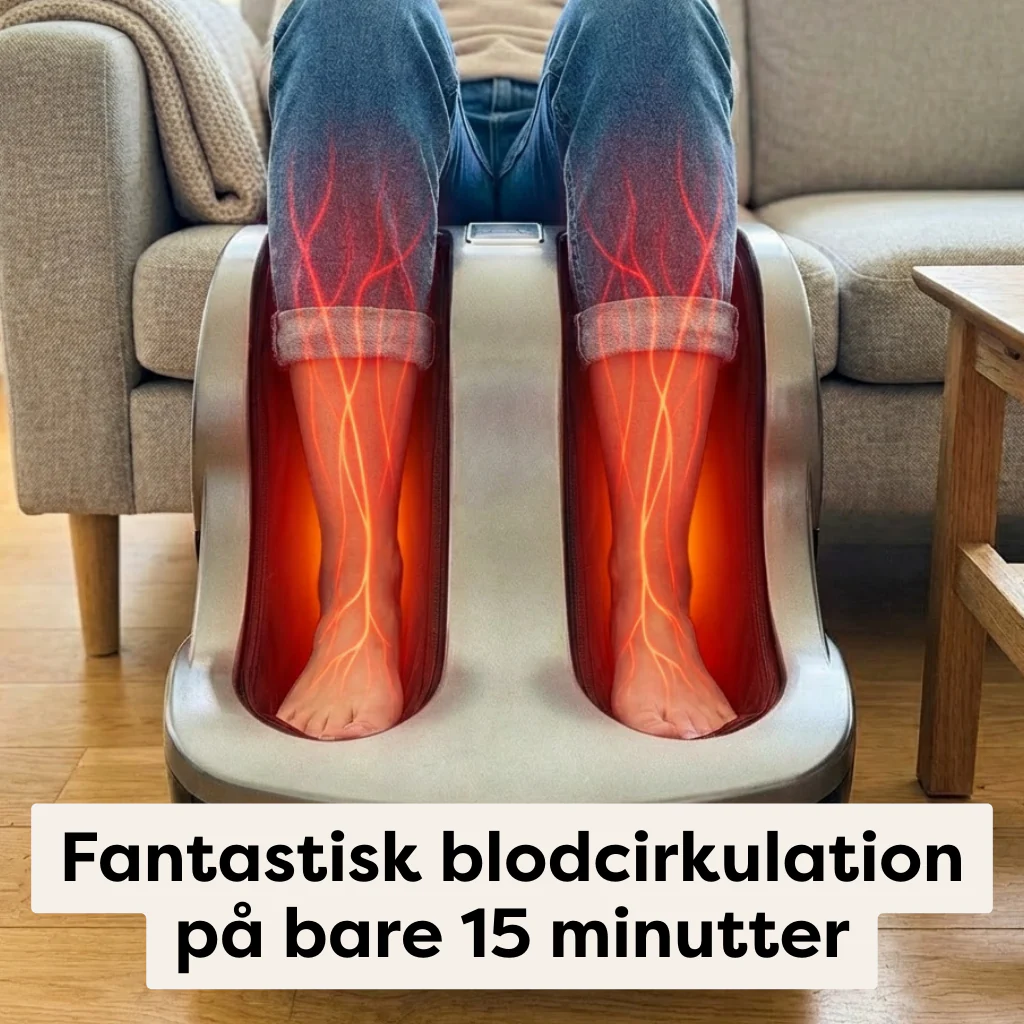 Fod- & Lægmassageapparat Premium med Varme – Mod Tunge Ben & Hævelse - Image 3