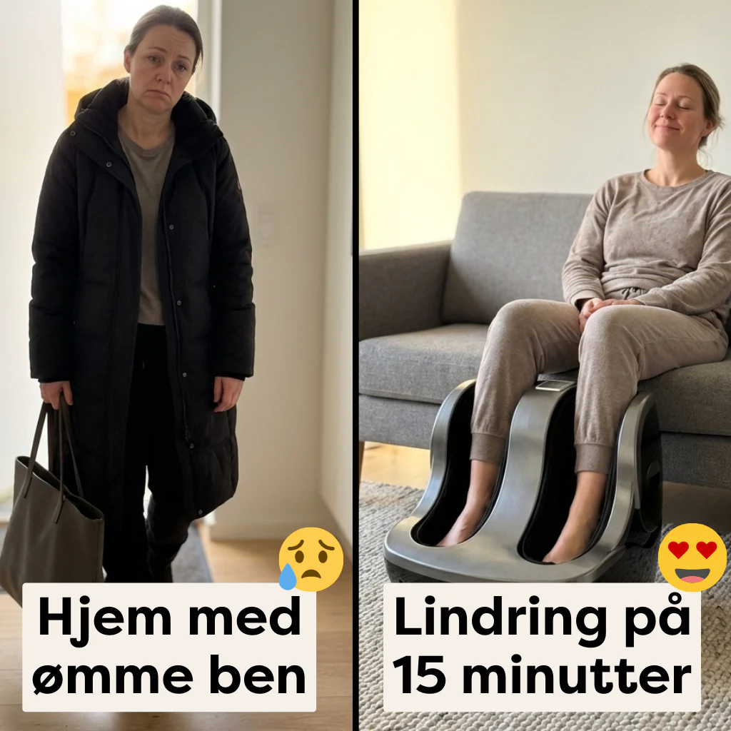 Fod- & Lægmassageapparat Premium med Varme – Mod Tunge Ben & Hævelse - Image 5