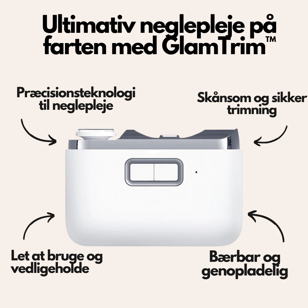 GlamTrim™ Elektrisk negletrimmer - Få perfekt plejede negle med sikker skånsom trimning - Image 2