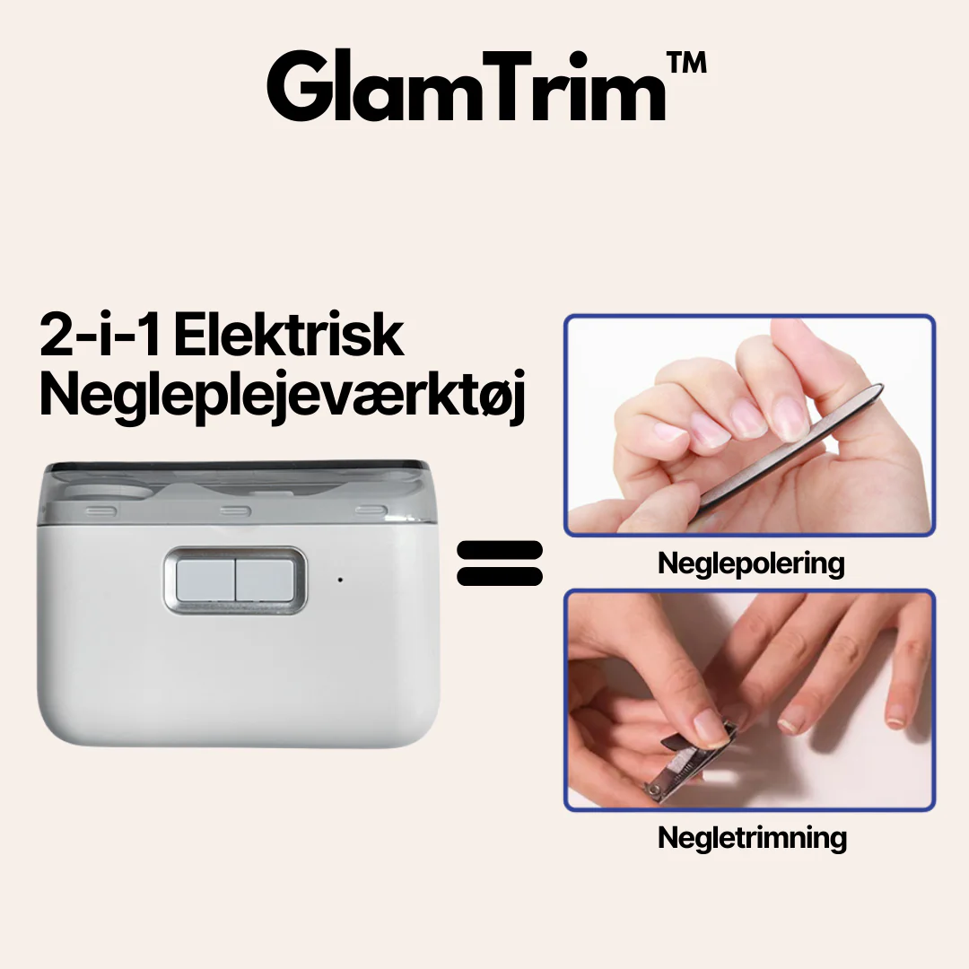 GlamTrim™ Elektrisk negletrimmer - Få perfekt plejede negle med sikker skånsom trimning - Image 5