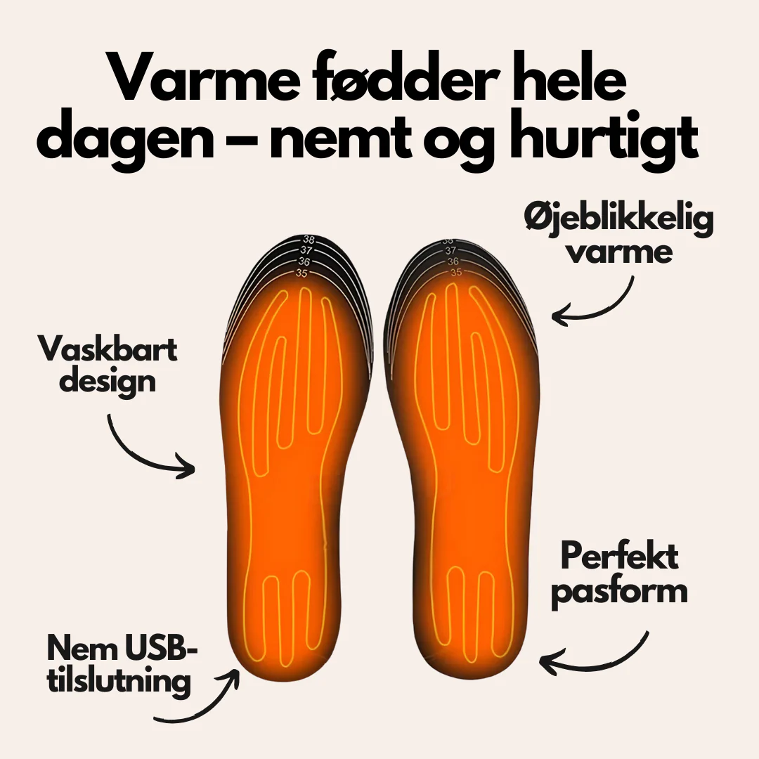 USB Opvarmede Sål Indlæg til Sko - Image 3