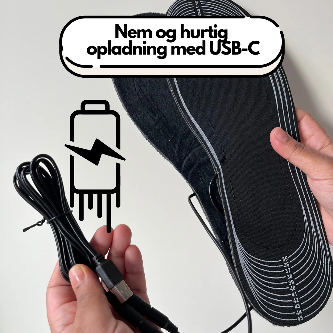 USB Opvarmede Sål Indlæg til Sko - Image 5