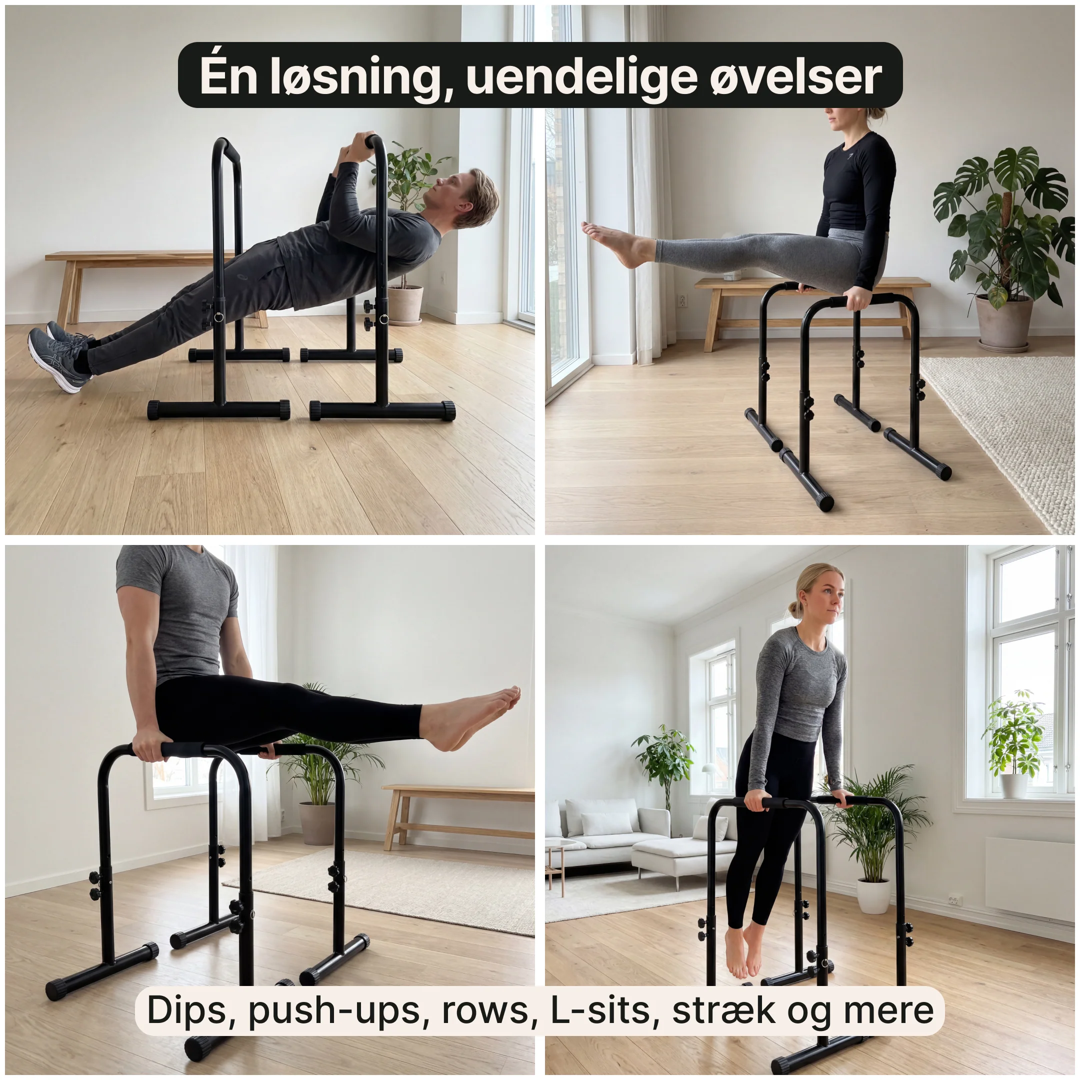 Parallettes Pro – Træningsstativer til kropsvægtøvelser - Image 3