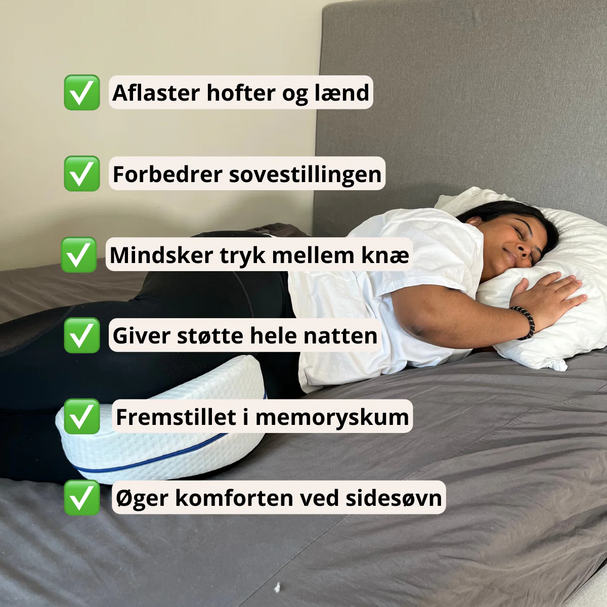 Kileformet knæpude af memoryskum - Image 3