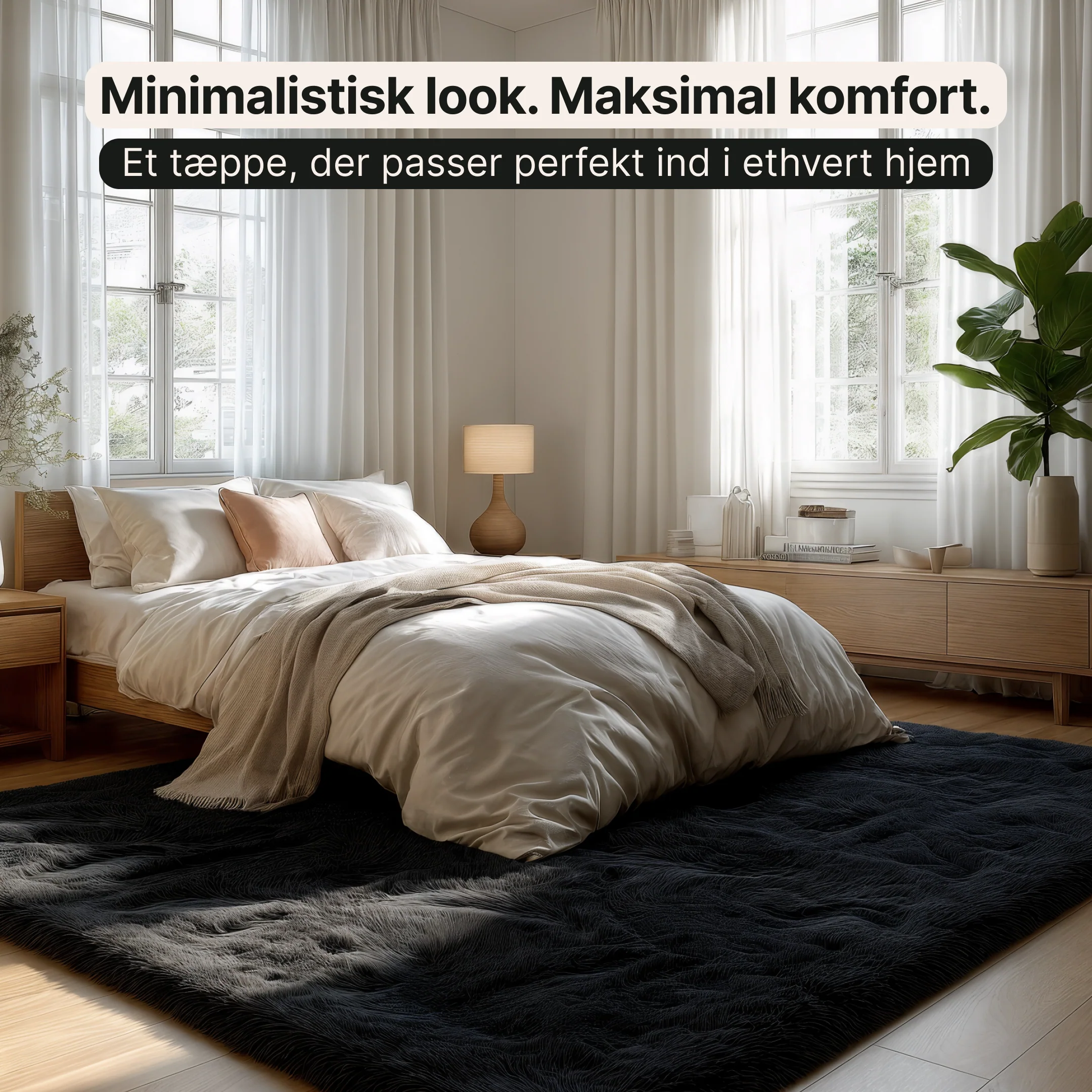 Luxuriøst Fluffy Tæppe - Blødt og skridsikkert til enhver indretning - Image 6