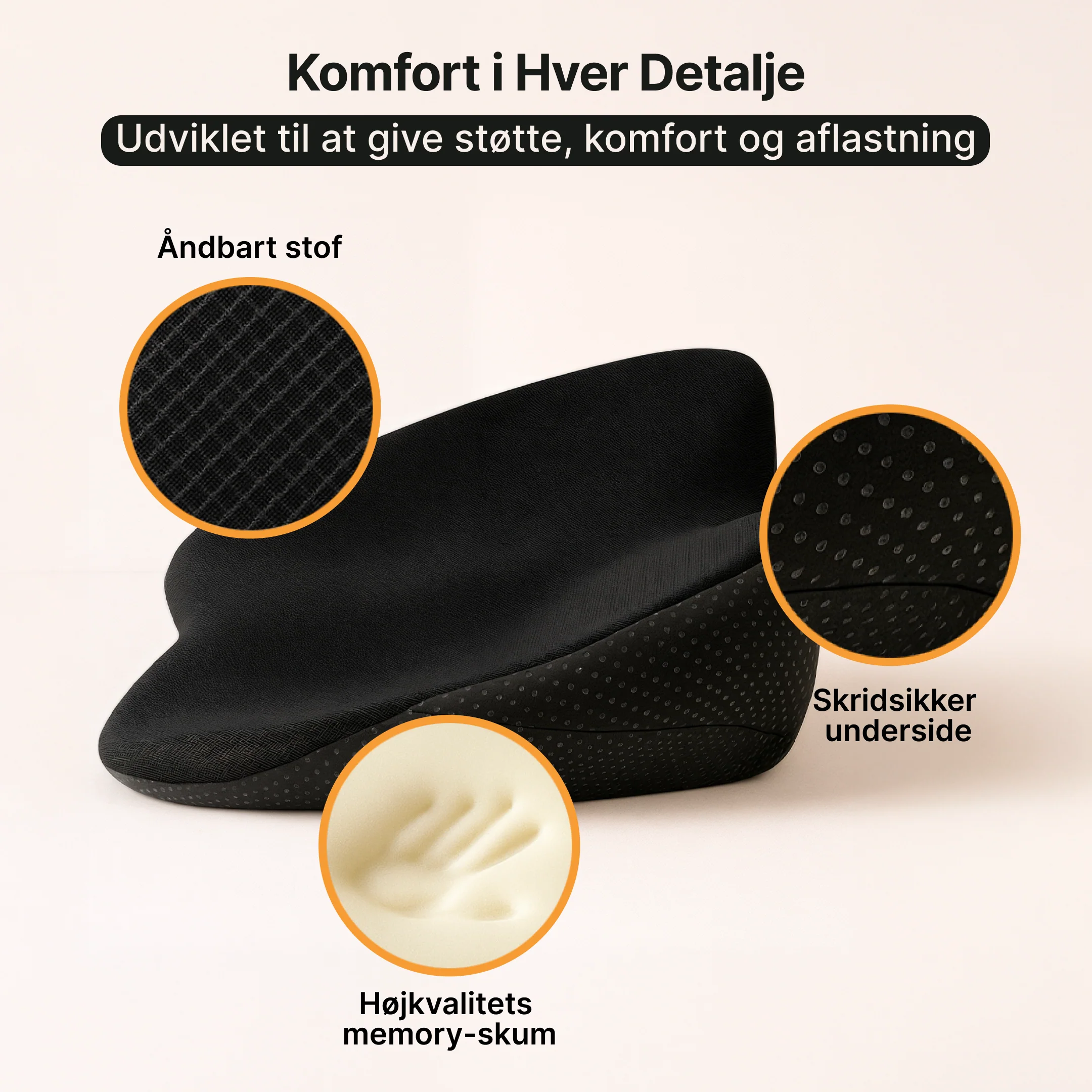 Memory foam sædehynde til bil - Image 5