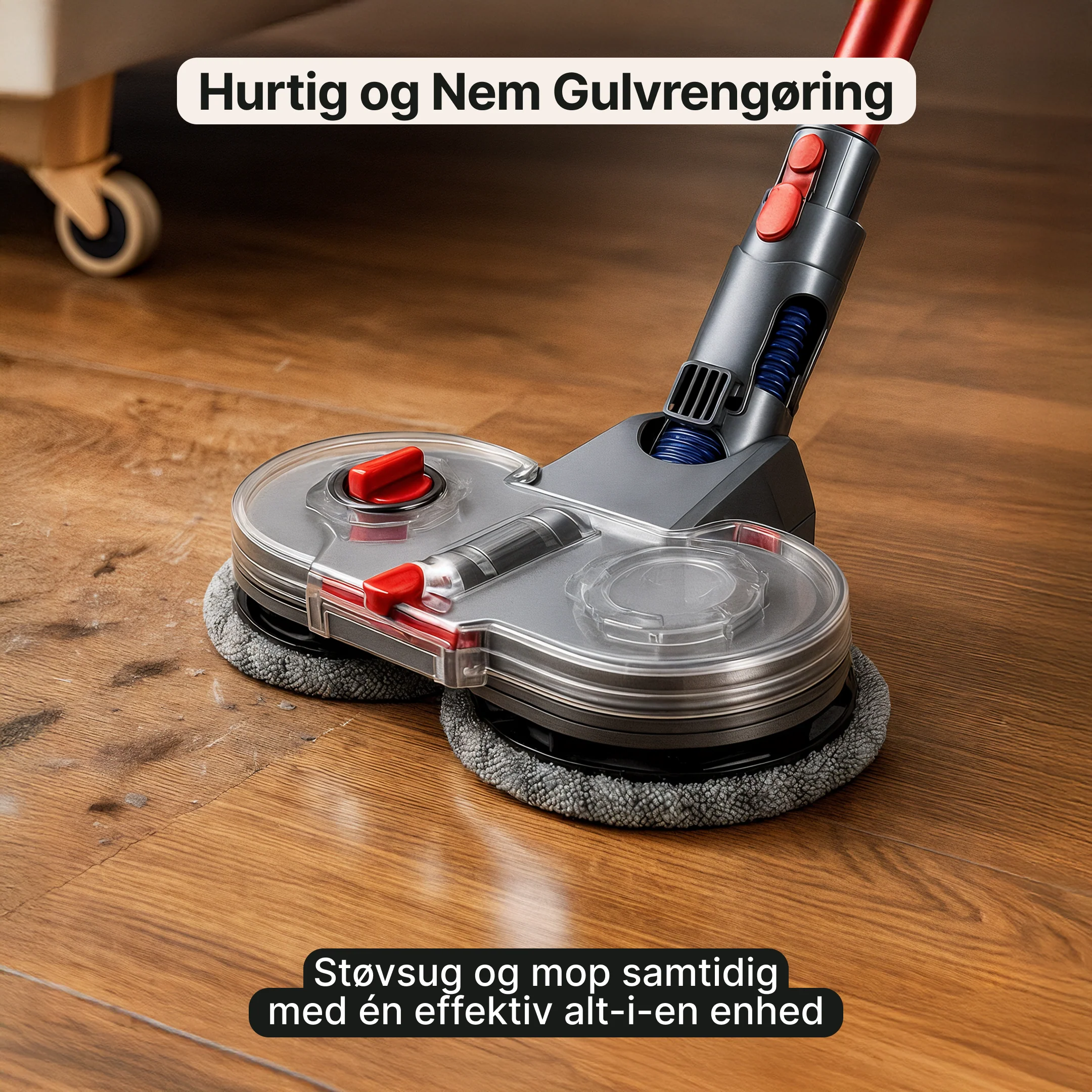 Moppehoved til Dyson – Støvsugning og gulvvask i ét - Image 2