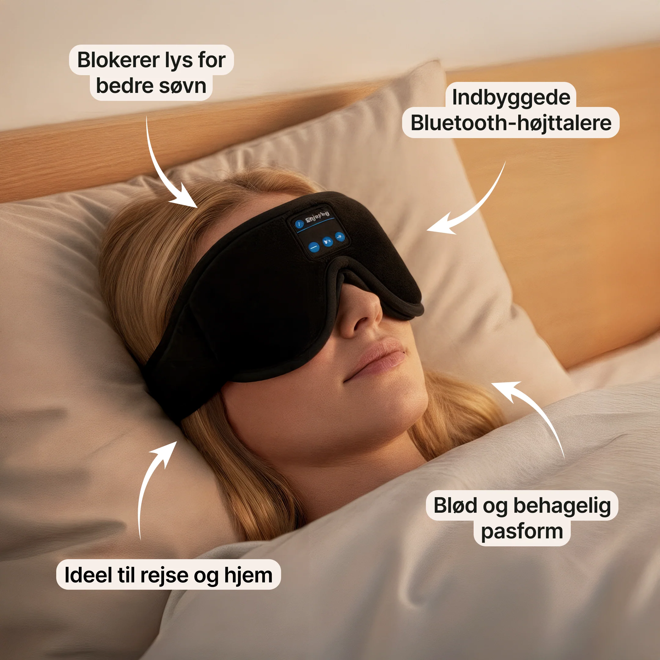 Musik sovemaske – Bluetooth øjenmaske - Image 3