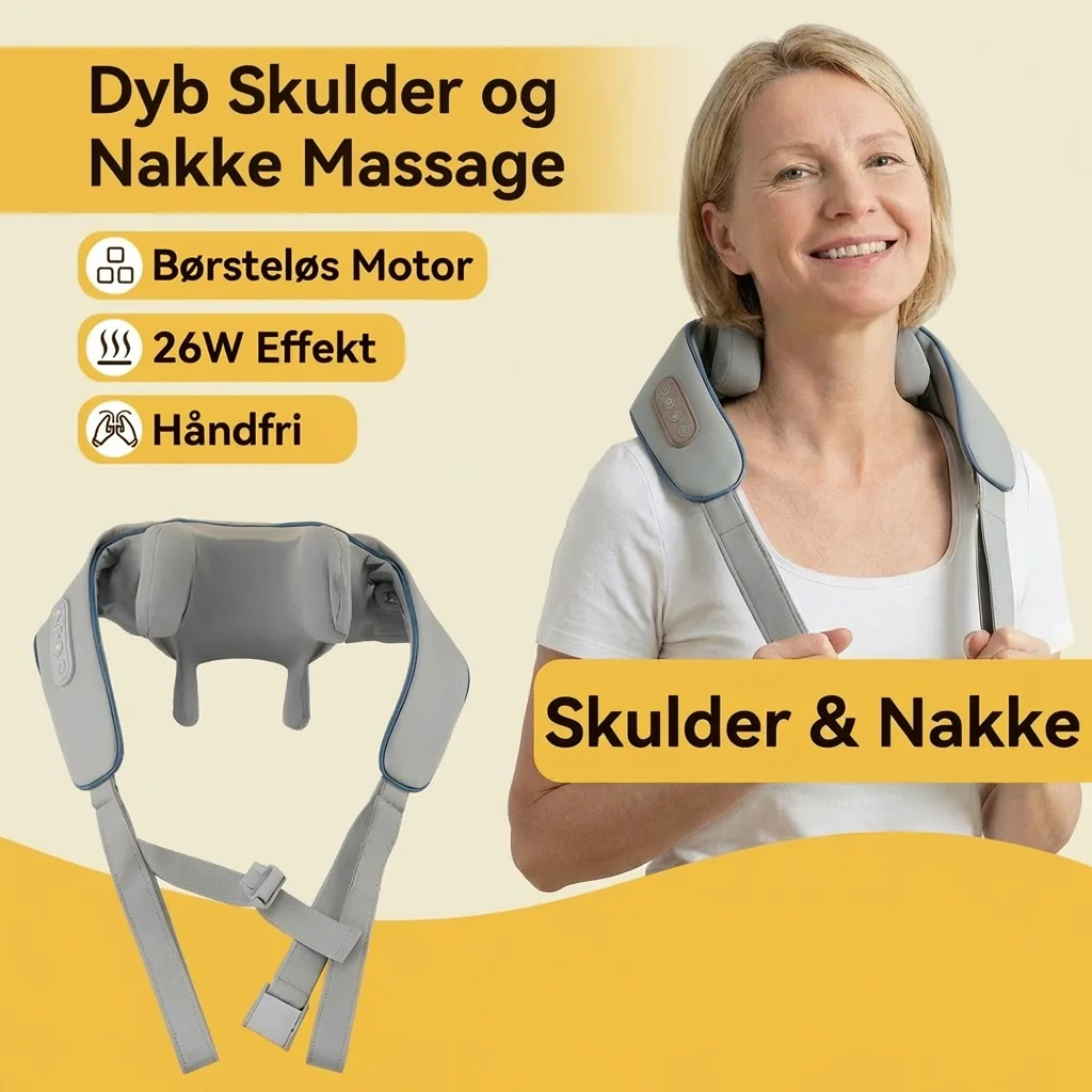 TrapeziusRelief - Trådløs Nakke- og Skuldermassage med Varme - Image 2