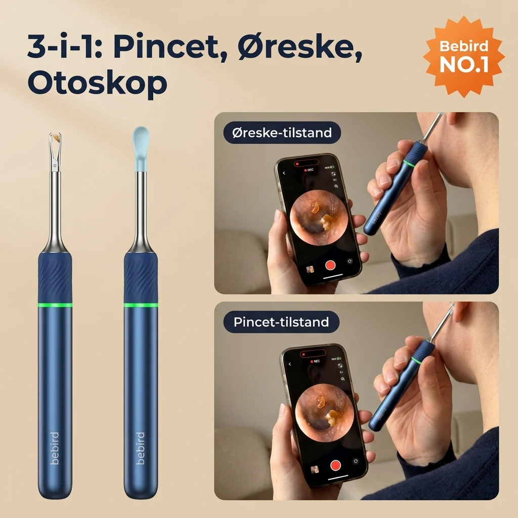 Bebird Note5 Pro - Ørerenser med HD-kamera slut med at rense i blinde - Image 4