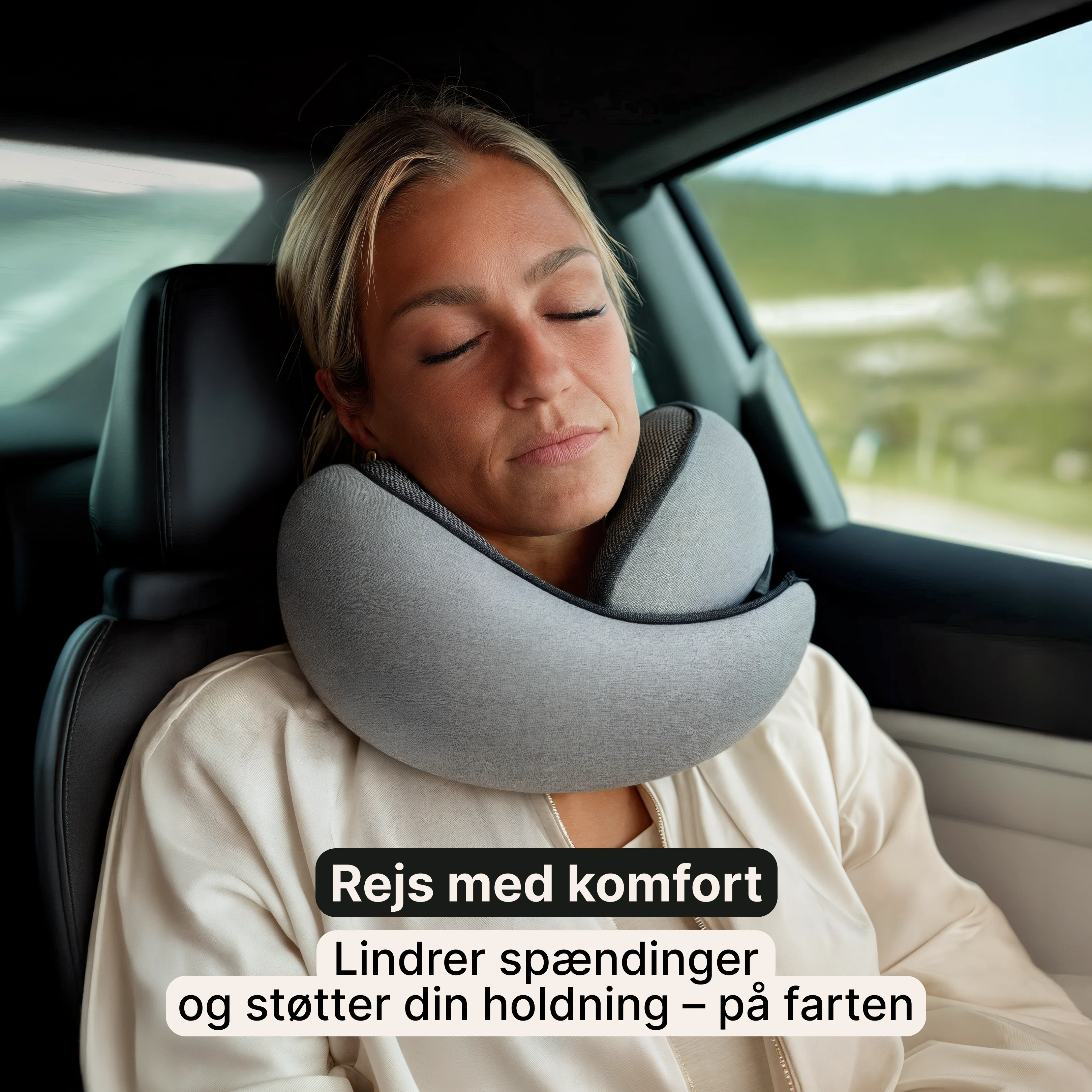 Rejsepude i memoryskum – nakkestøtte til fly og bil - Image 2