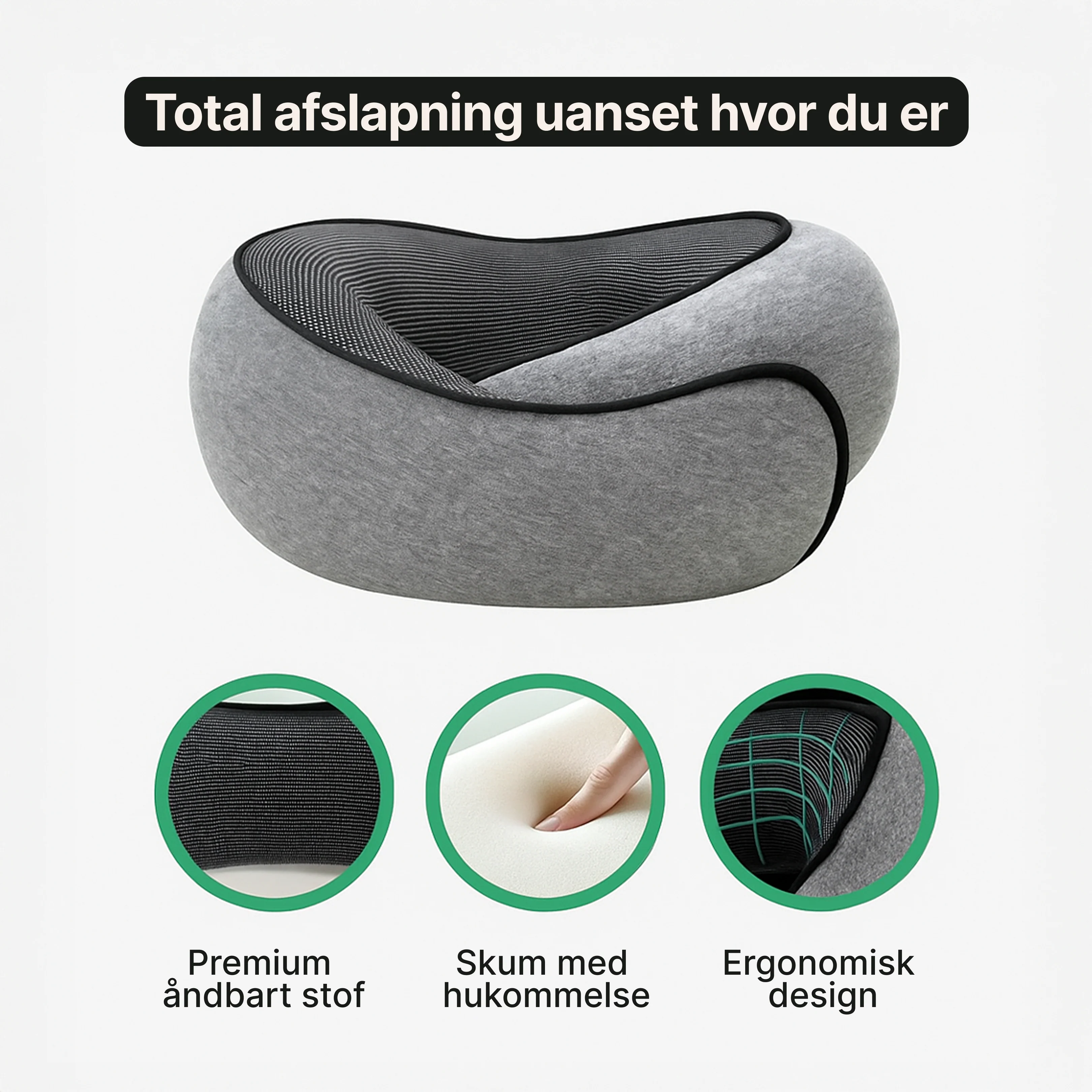 Rejsepude i memoryskum – nakkestøtte til fly og bil - Image 4