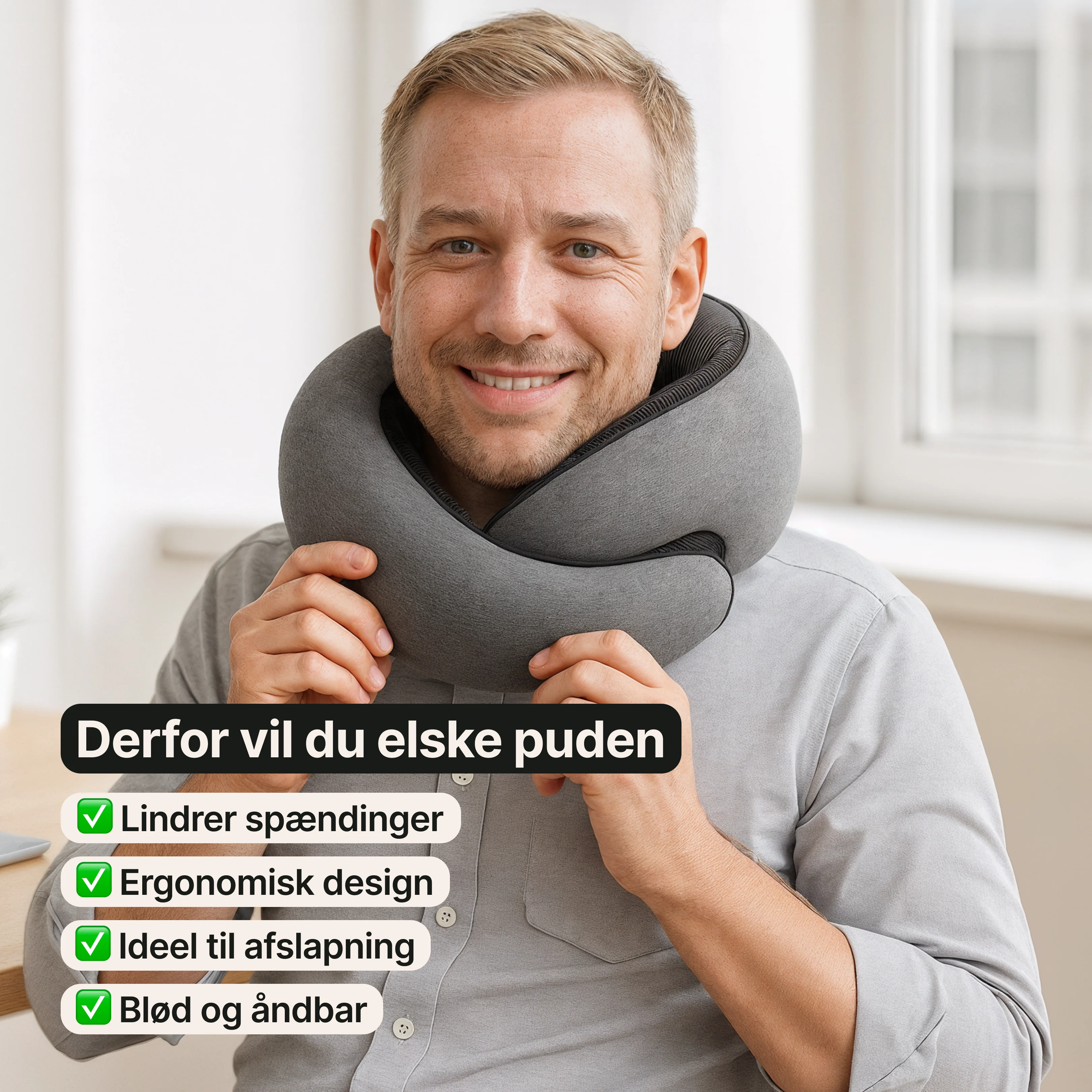 Rejsepude i memoryskum – nakkestøtte til fly og bil - Image 7