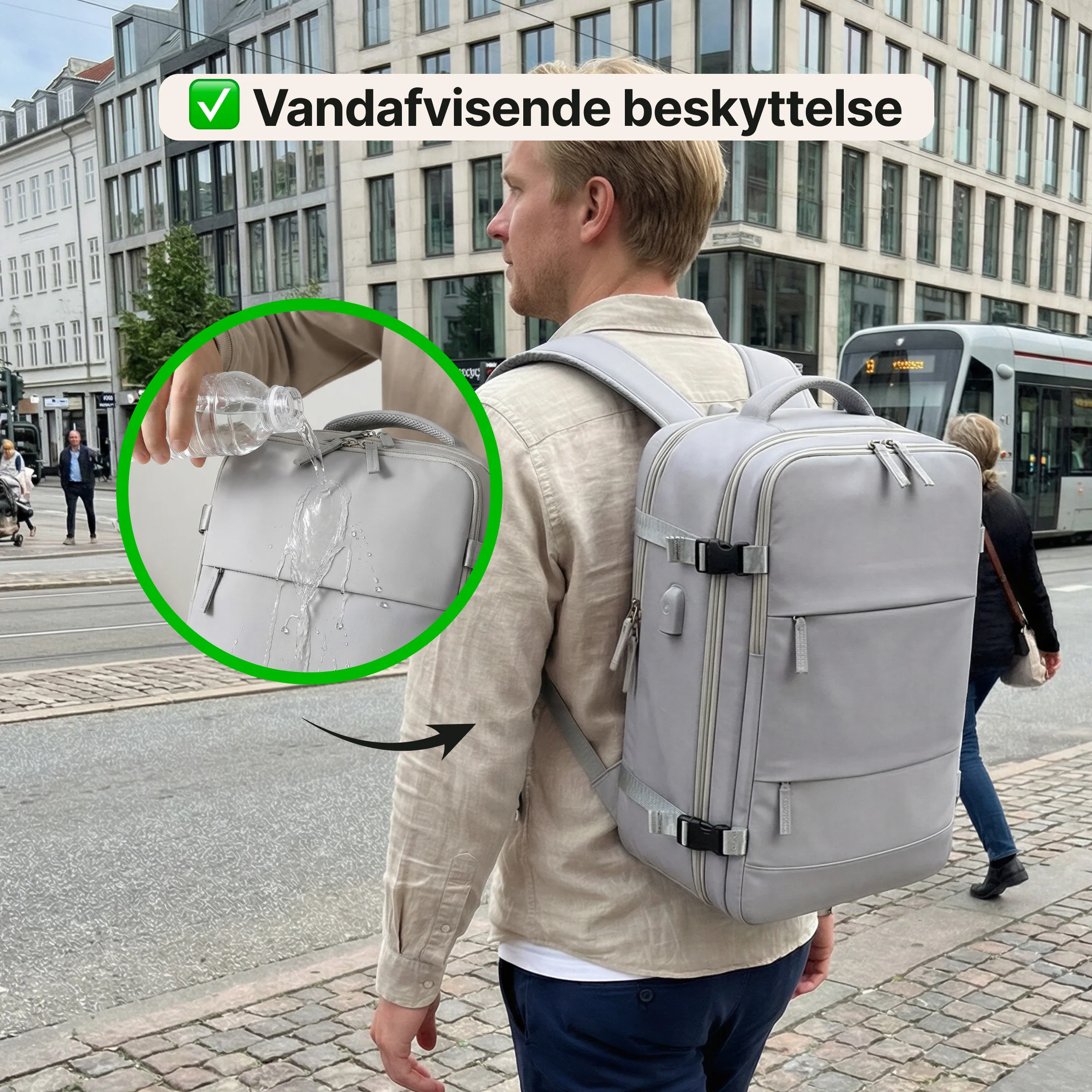 TechPack Pro – Rygsæk med laptoprum og USB - Image 5