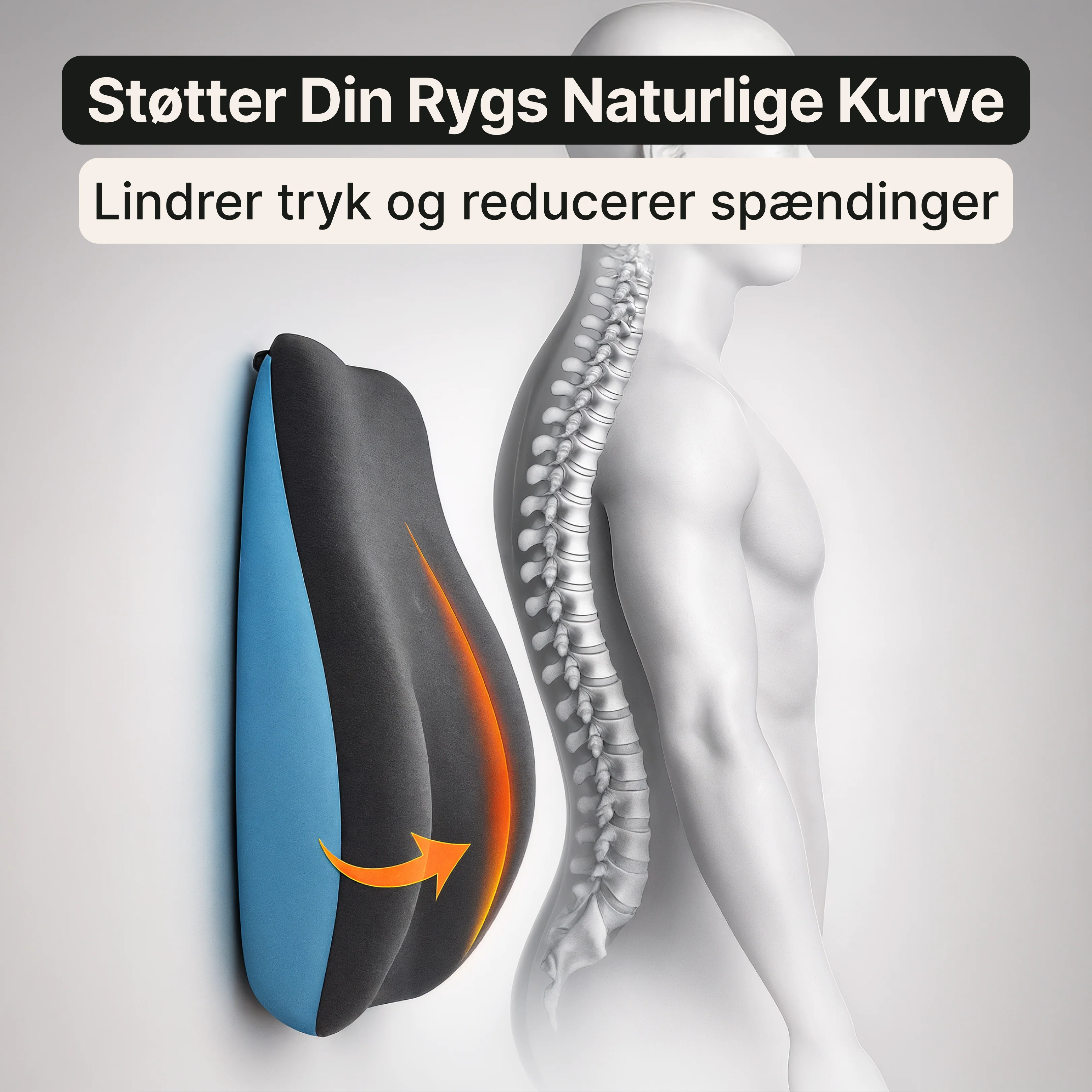 Rygstøtte i memoryskum - Image 2