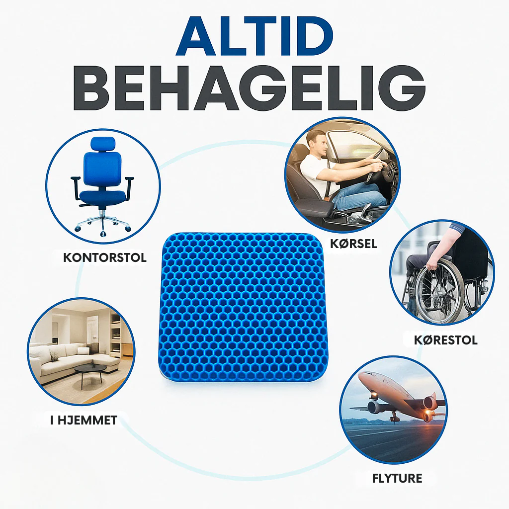 Siddepude af støddæmpende gel med bikubestruktur - Image 10
