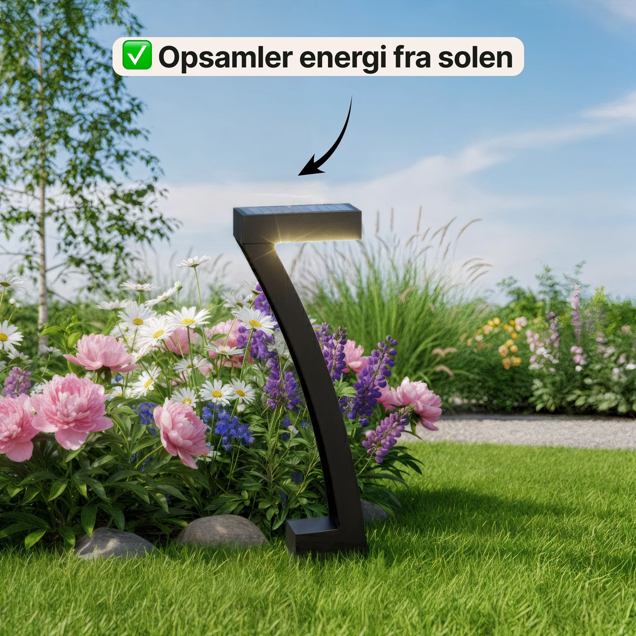 Solcellelamper til haven – 4 stk - Image 4